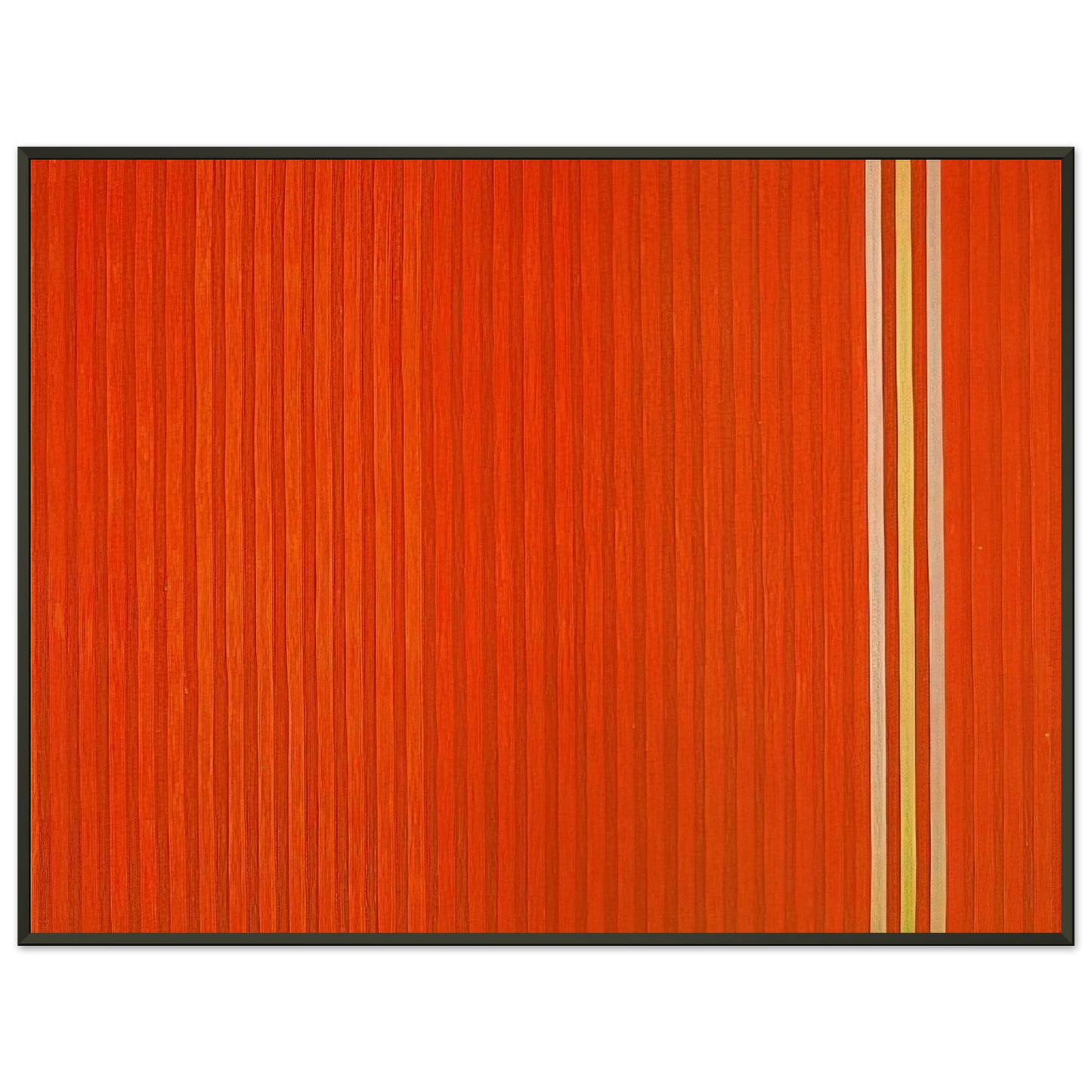 Gene Davis Red Devil 1959 Framed Art Print - Aluminum Frame - 70x100 cm / 28x40 inches
