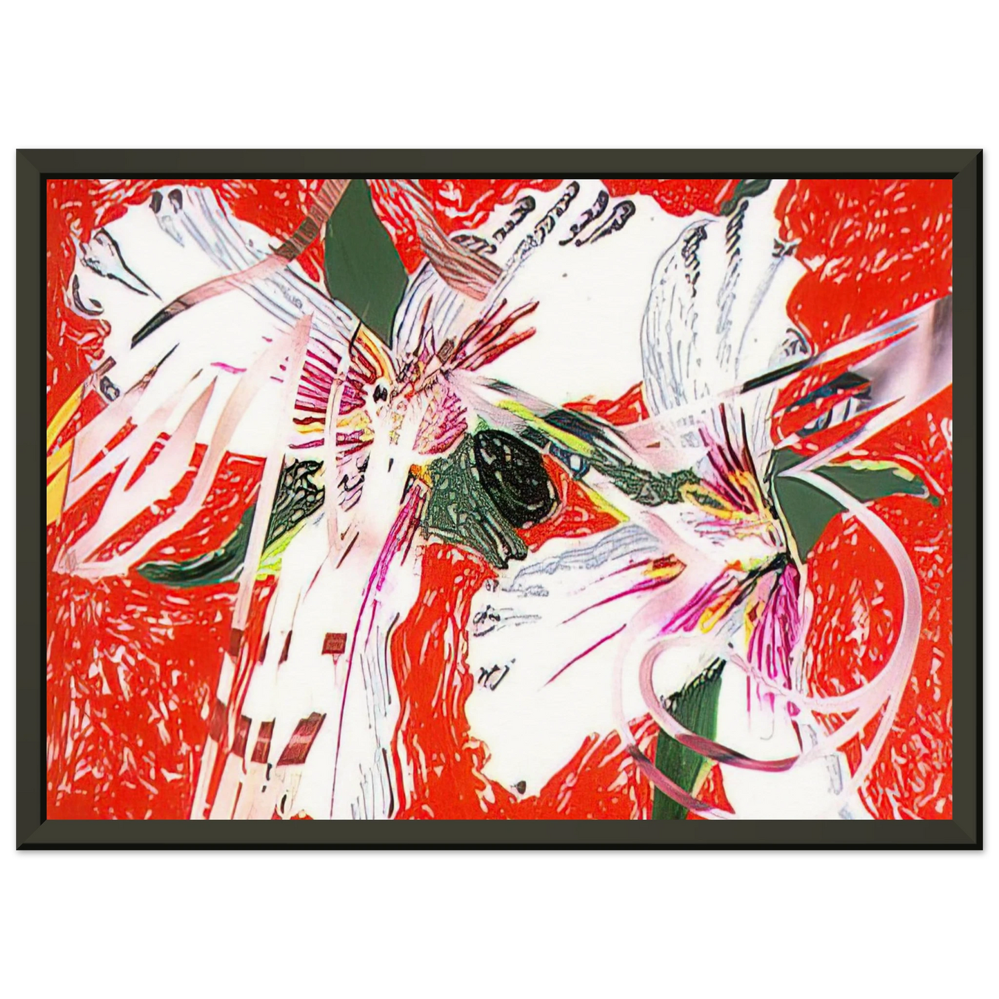 James Rosenquist Sister Shrieks Framed Art Print - Aluminum Frame - 40x50 cm / 16x20 inches