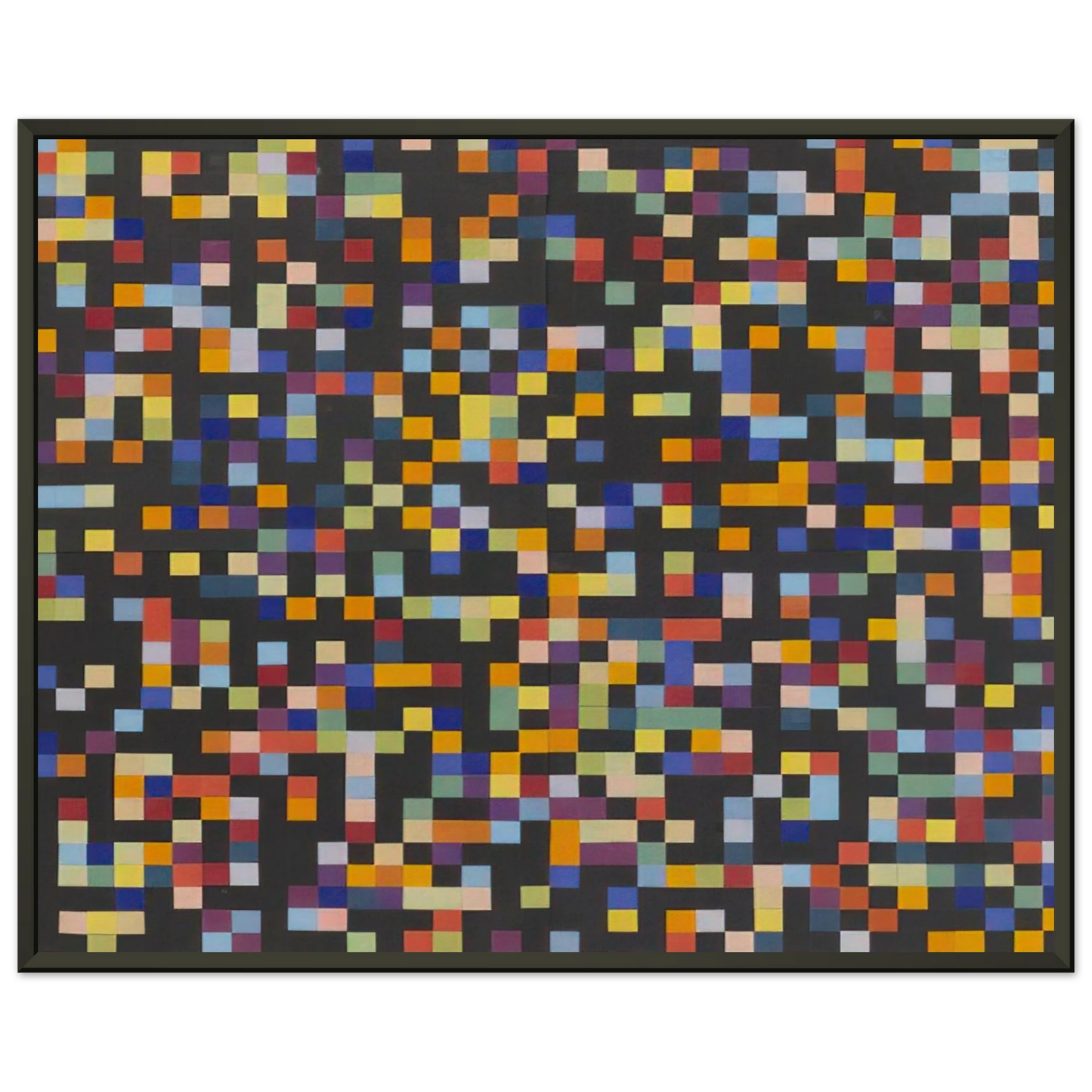 Ellsworth Kelly Spectrum Colors Arranged by Chance VI Framed Art Print - Aluminum Frame - 40x50 cm / 16x20 inches