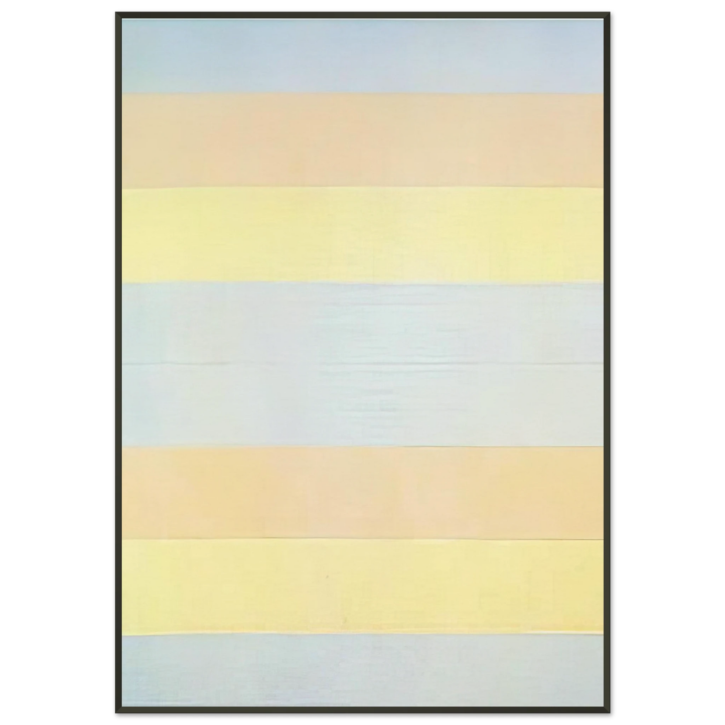 Agnes Martin With My Back to the World Framed Art Print - Aluminum Frame - 21x29.7 cm / 8x12"