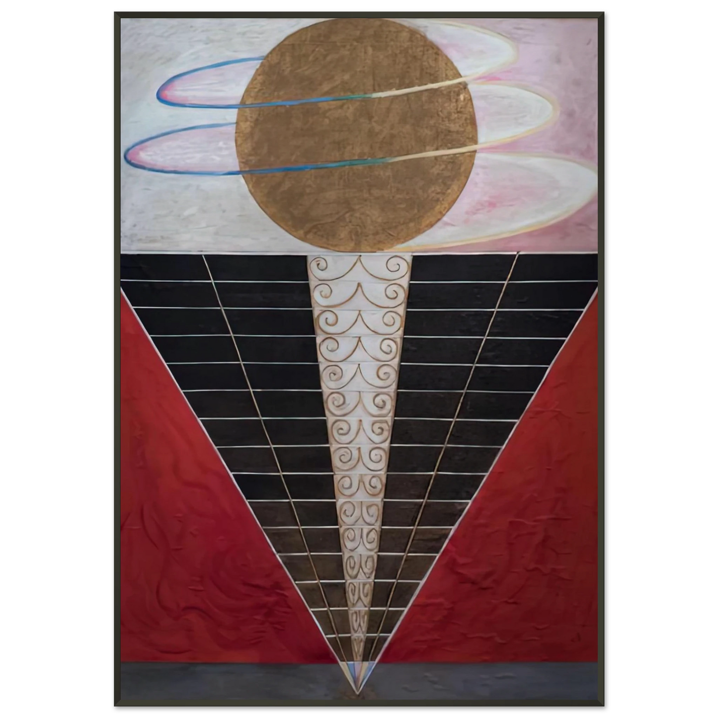 Hilma af Klint ALTARPIECE NO 2 1915 Framed Art Print - Aluminum Frame - 21x29.7 cm / 8x12"