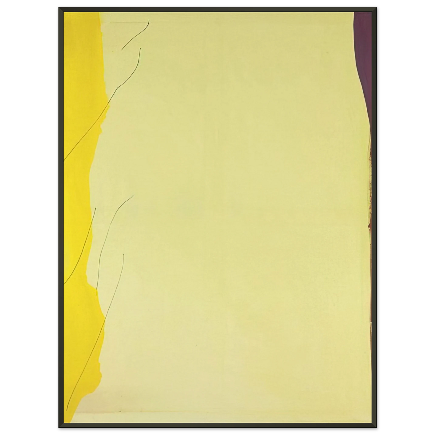 Helen Frankenthaler  Distillation  1973 Framed Art Print  - Aluminum Frame - 70x100 cm / 28x40 inches
