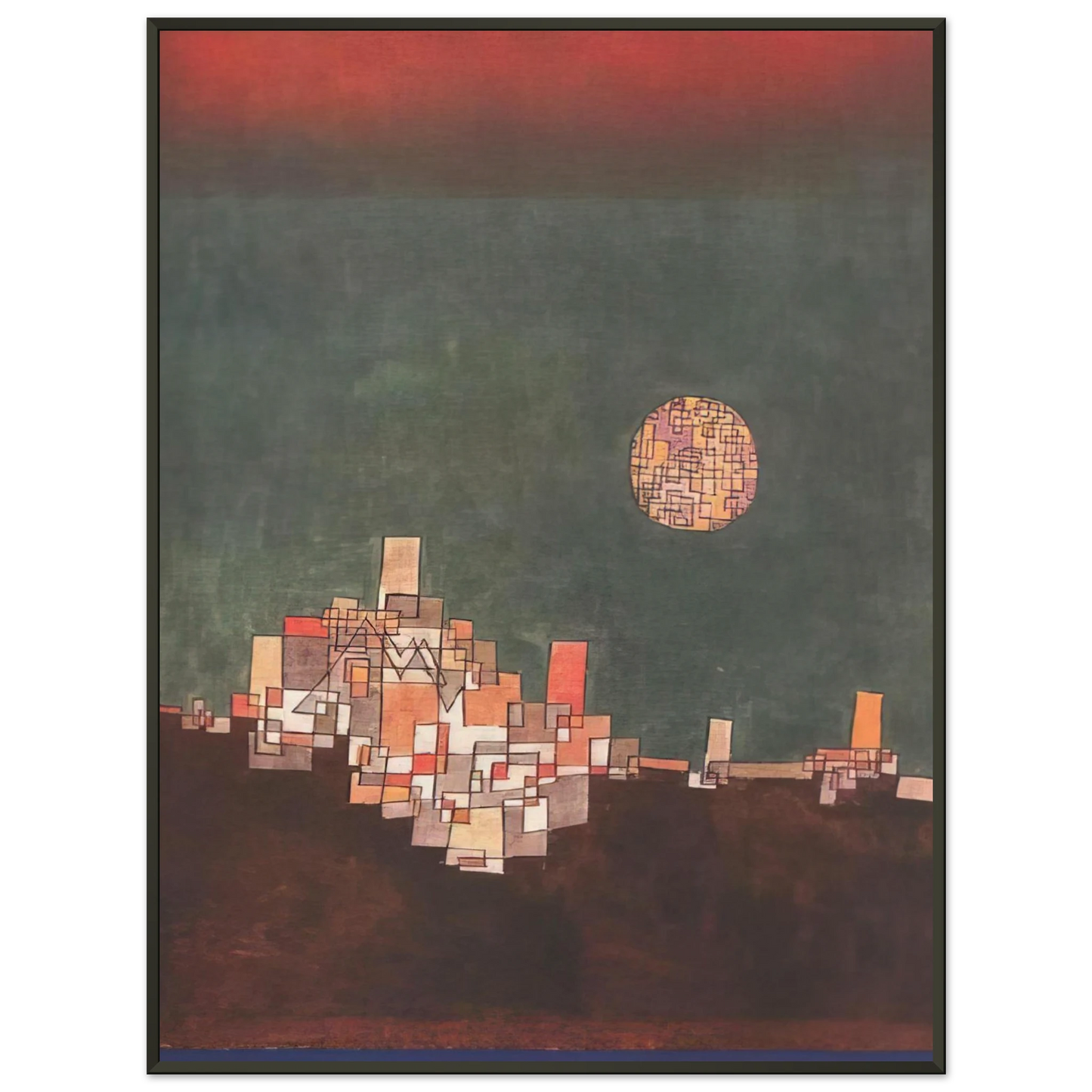 Paul Klee CHOSEN SITE 1940 Framed Art Print - Aluminum Frame - 40x50 cm / 16x20 inches