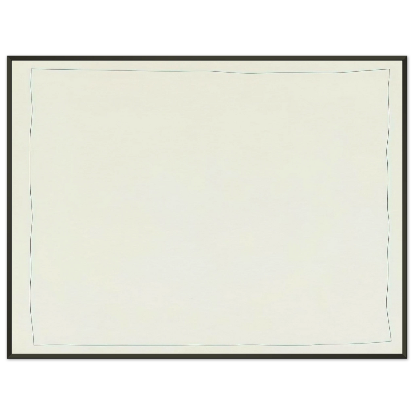 Robert Ryman Bent Line Drawing Framed Art Print - Aluminum Frame - 40x50 cm / 16x20 inches