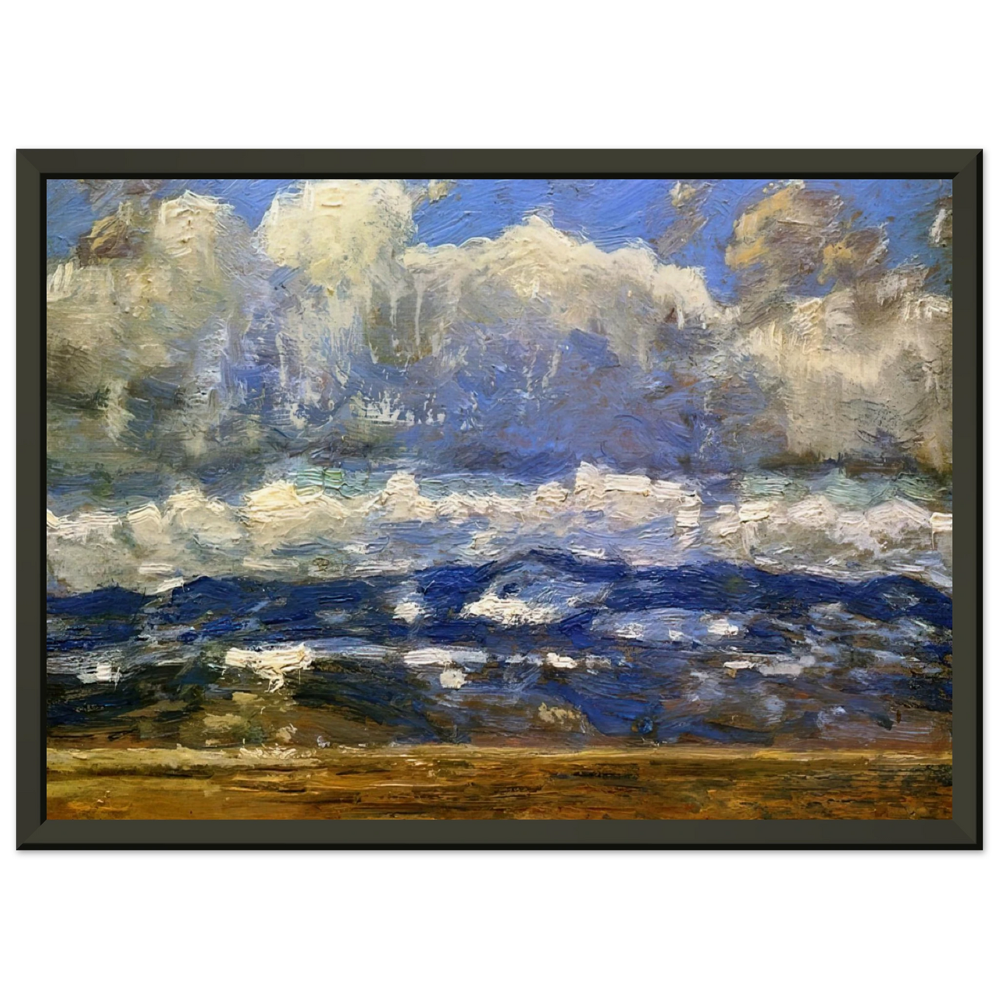 Childe Hassam Over the Great Divide Framed Art Print - Aluminum Frame - 60x80 cm / 24x32 inches