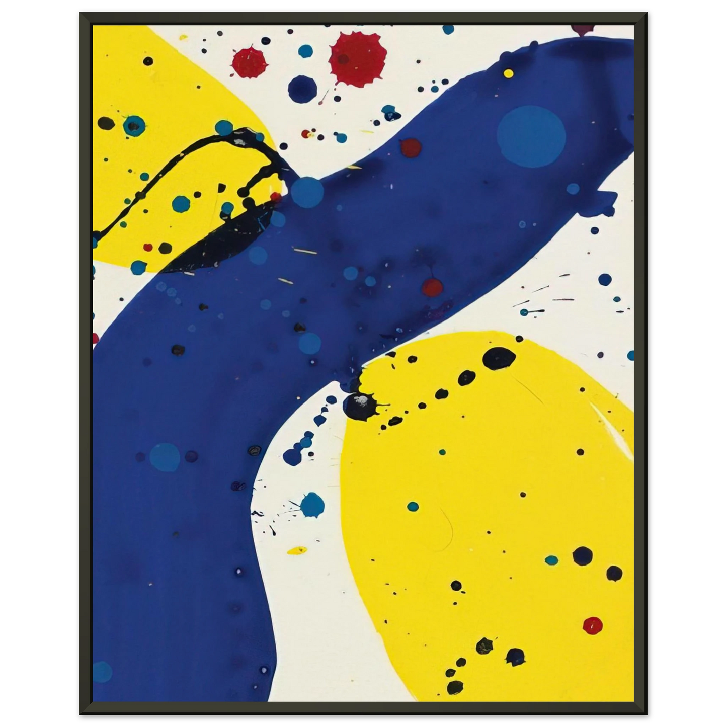 Sam Francis Untitled from Pasadena Box Framed Art Print - Aluminum Frame - 60x80 cm / 24x32 inches