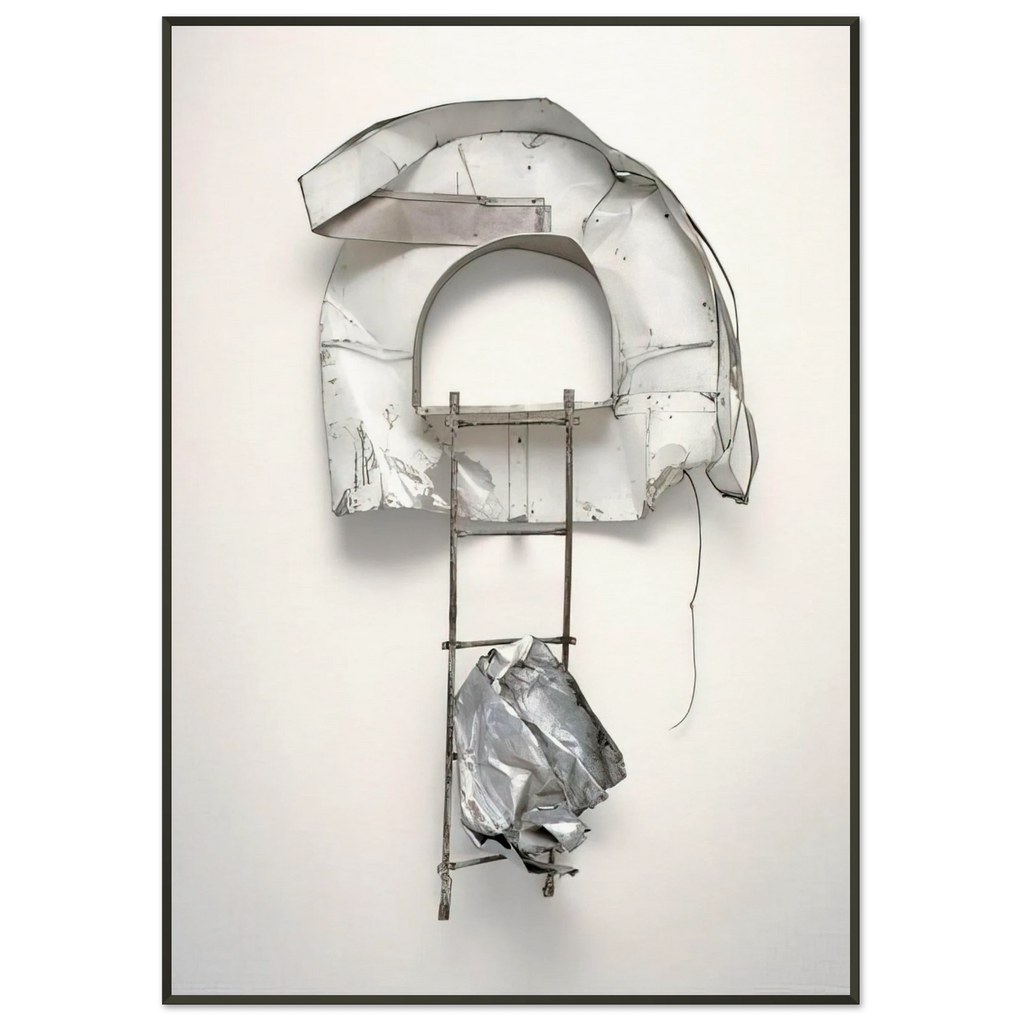 Robert Rauschenberg BALCONE GLUT NEAPOLITAN 1987 Framed Art Print - Aluminum Frame - 21x29.7 cm / 8x12"