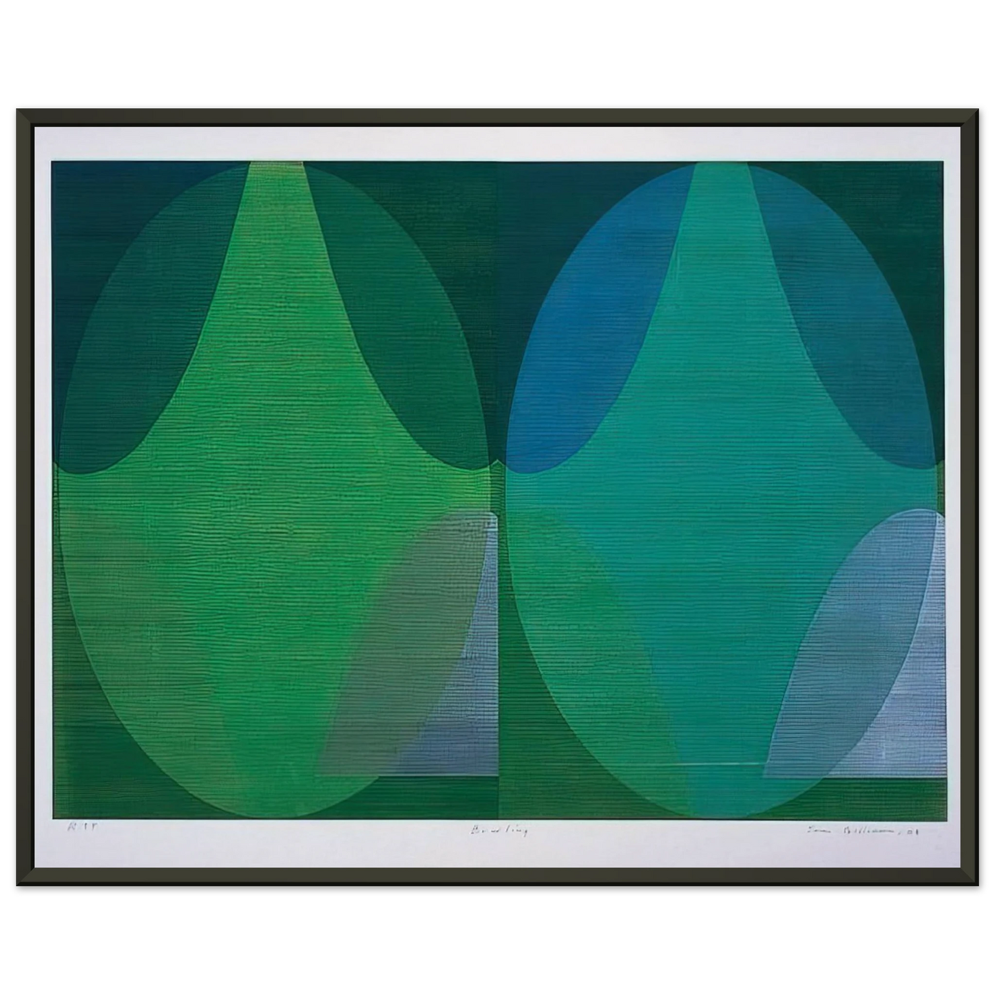 Sam Gilliam Bowling Framed Art Print - Aluminum Frame - 40x50 cm / 16x20 inches