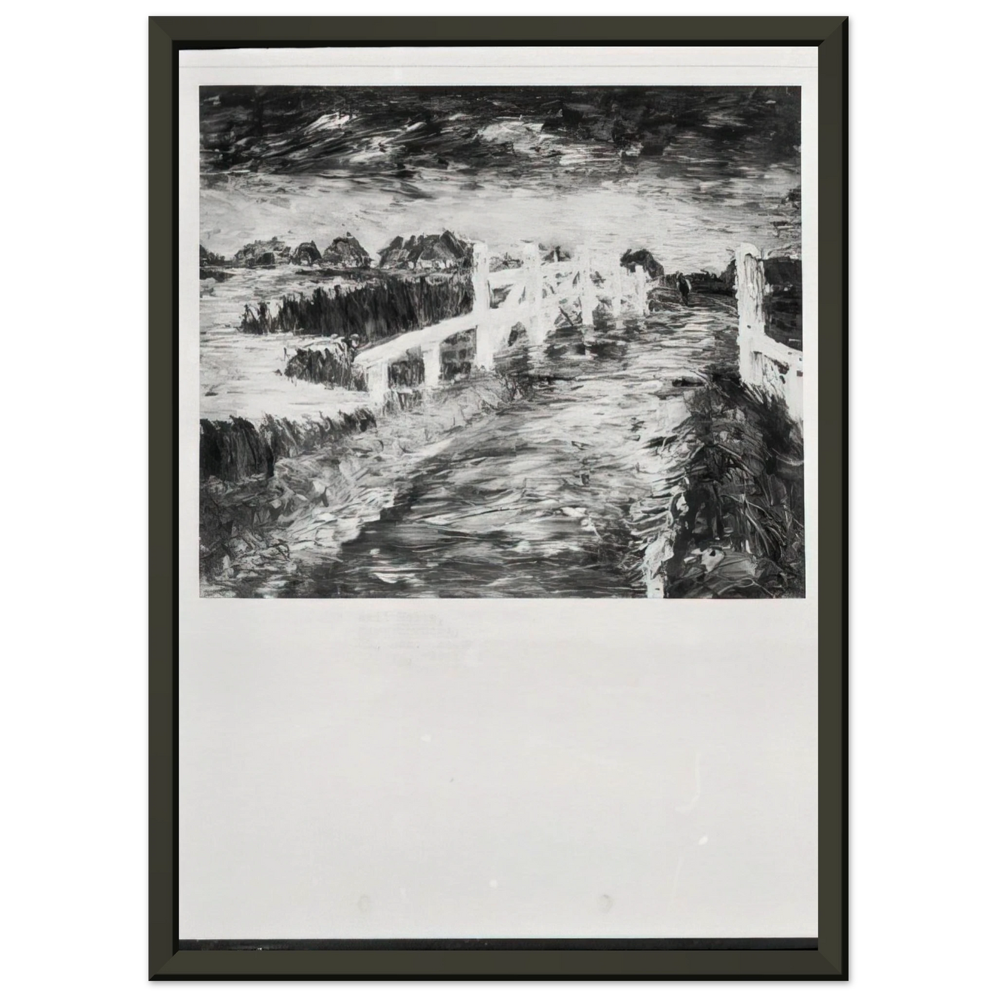 Emil Nolde Maruchbrucke Framed Art Print - Aluminum Frame - 70x100 cm / 28x40 inches