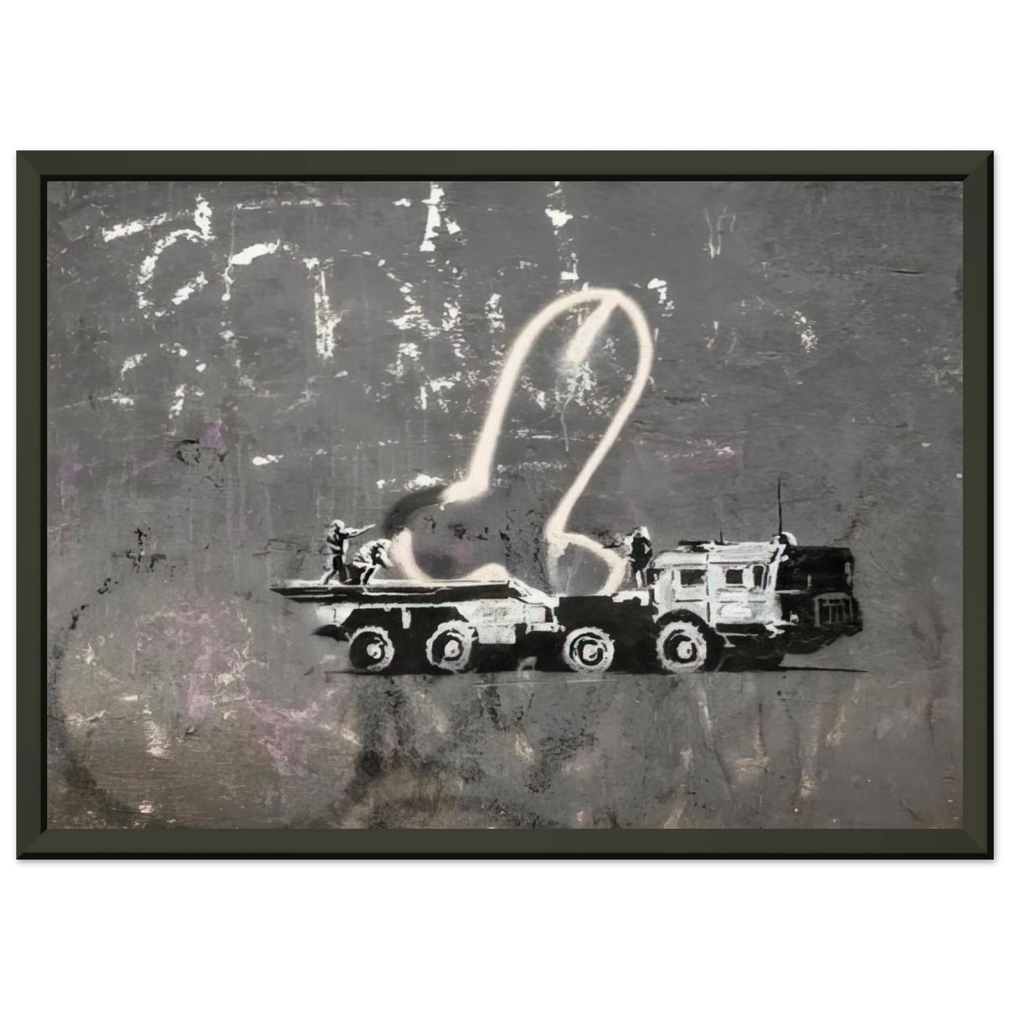 Banksy KYIV VELYKA ZHYTOMYRSKA 13 2022 Framed Art Print - Aluminum Frame - 70x100 cm / 28x40 inches