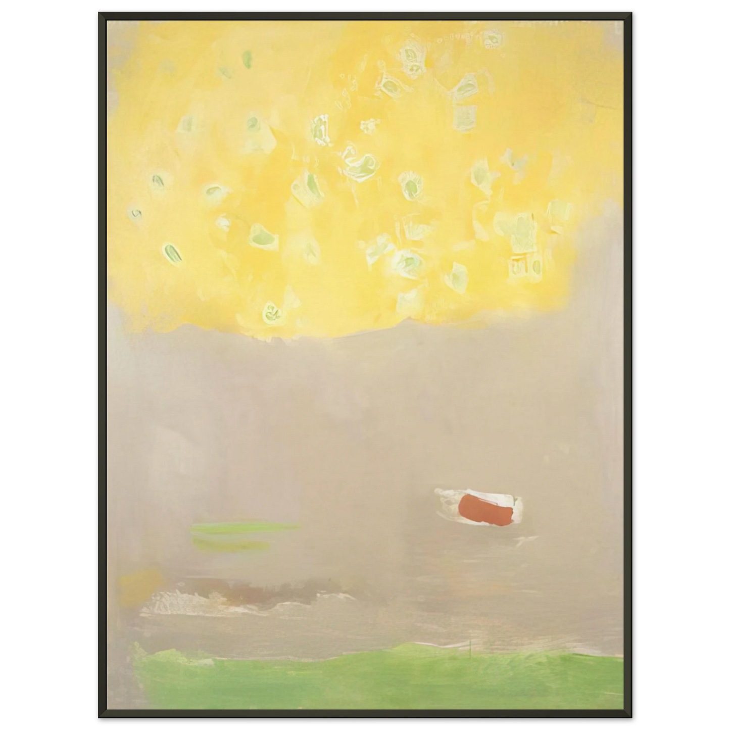Esteban Vicente COMPOSITION 1997 Framed Art Print - Aluminum Frame - 70x100 cm / 28x40 inches