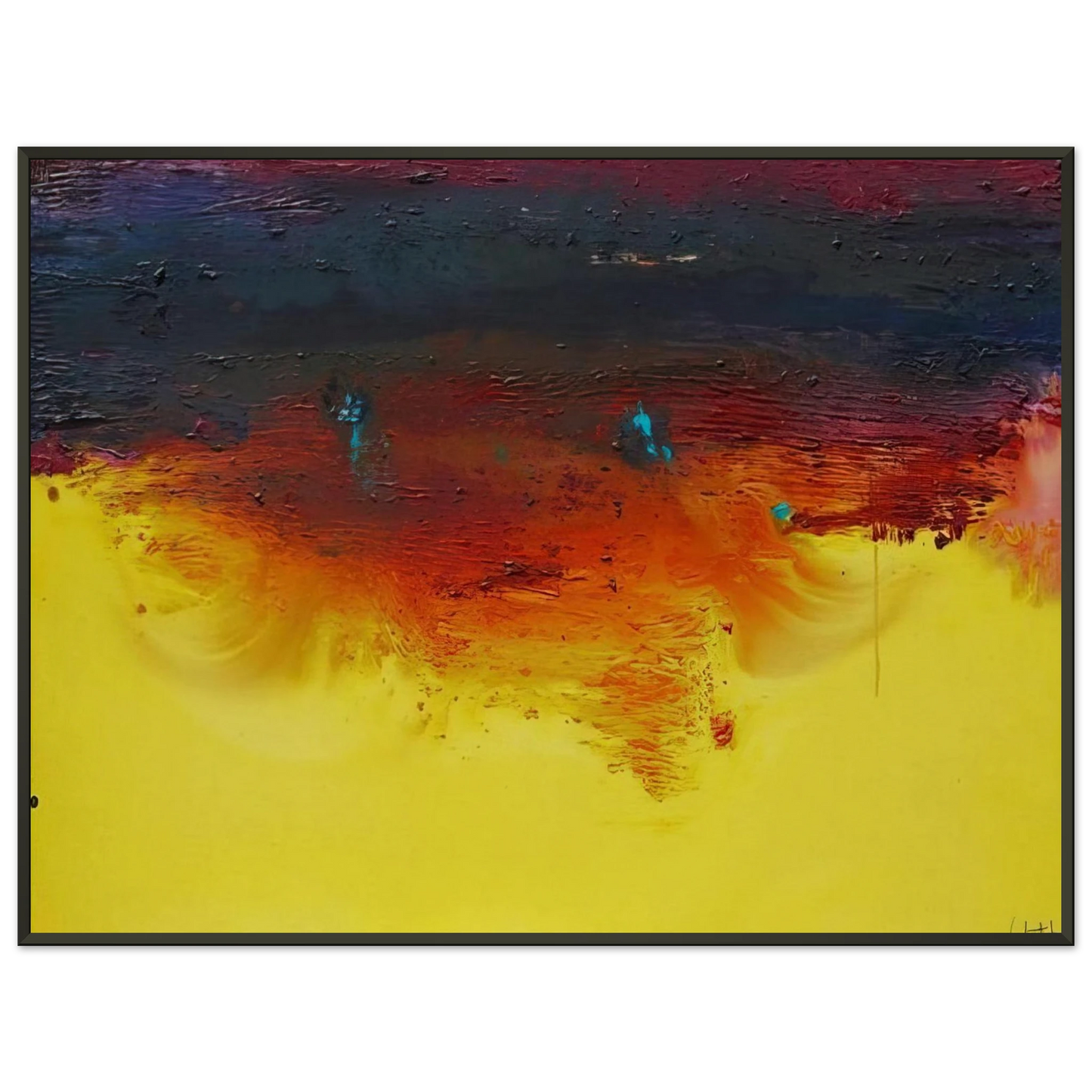 Helen Frankenthaler  Adirondacks  1992 Framed Art Print  - Aluminum Frame - 40x50 cm / 16x20 inches