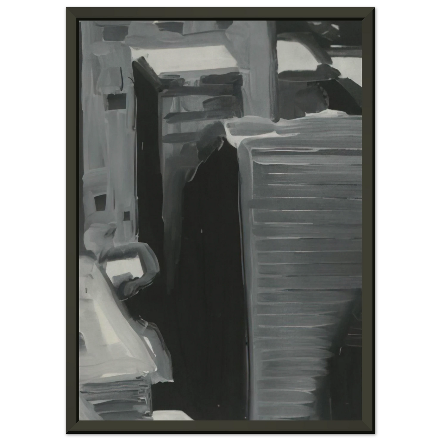 Gerhard Richter TOWNSCAPE 1968 Framed Art Print - Aluminum Frame - 60x80 cm / 24x32 inches