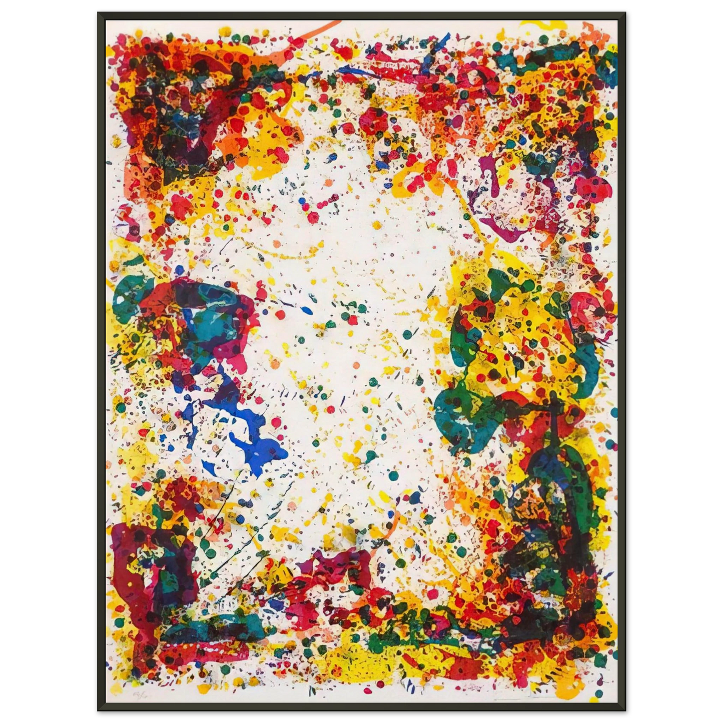 Sam Francis  Freshet Framed Art Print  - Aluminum Frame - 70x100 cm / 28x40 inches
