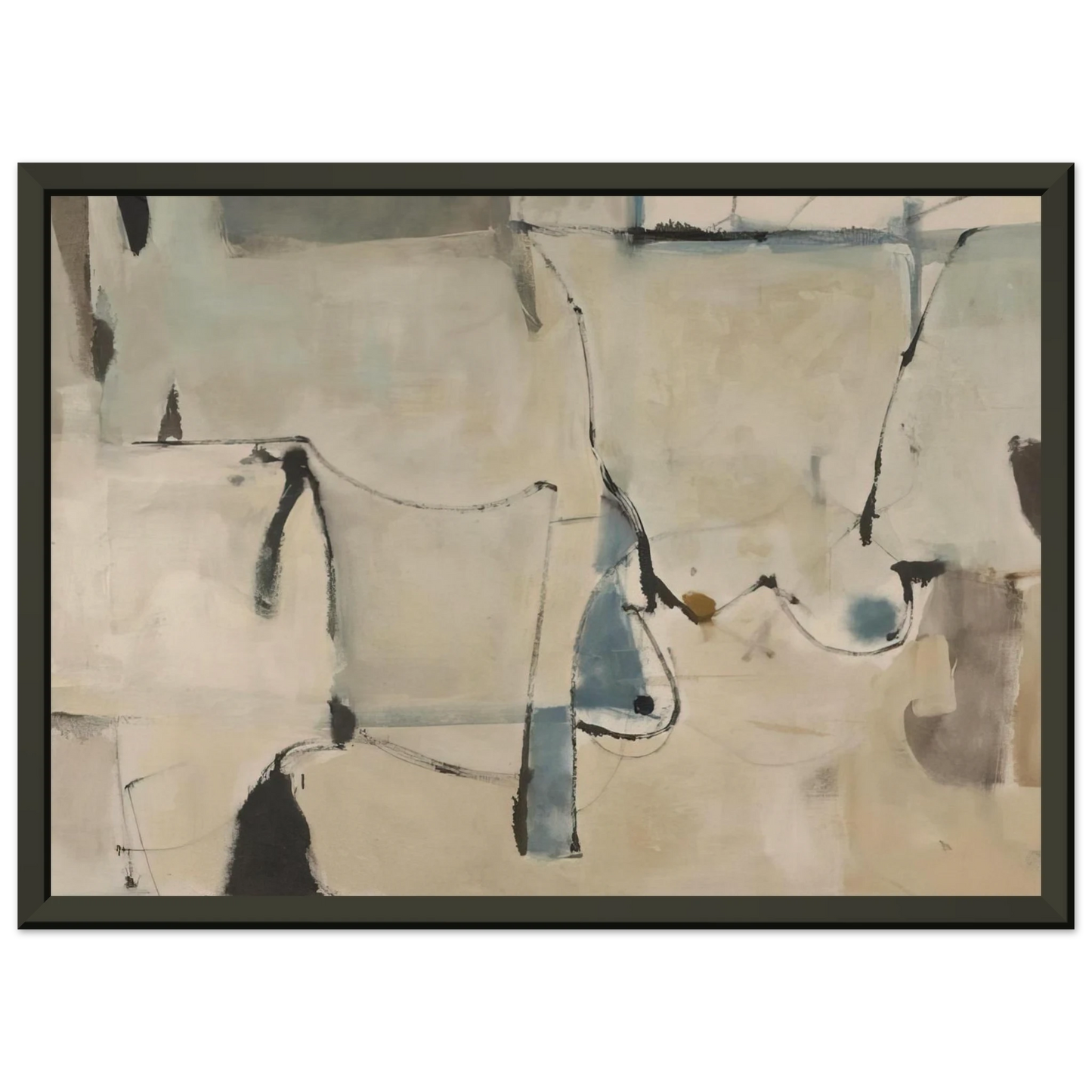 Richard Diebenkorn Miller 22 Framed Art Print - Aluminum Frame - 40x50 cm / 16x20 inches