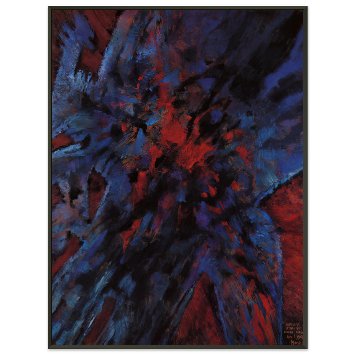Alfred Manessier Hommage a Martin Luther King 1968 Framed Art Print - Aluminum Frame - 60x80 cm / 24x32 inches