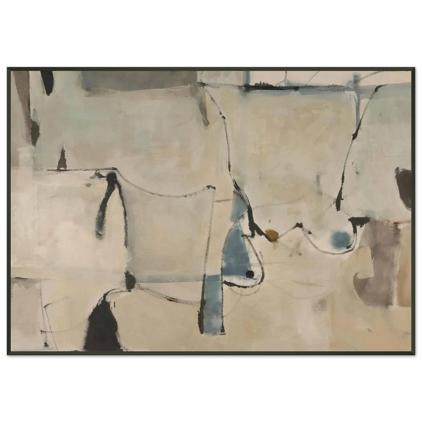 Richard Diebenkorn Miller 22 Framed Art Print - Aluminum Frame - 21x29.7 cm / 8x12"