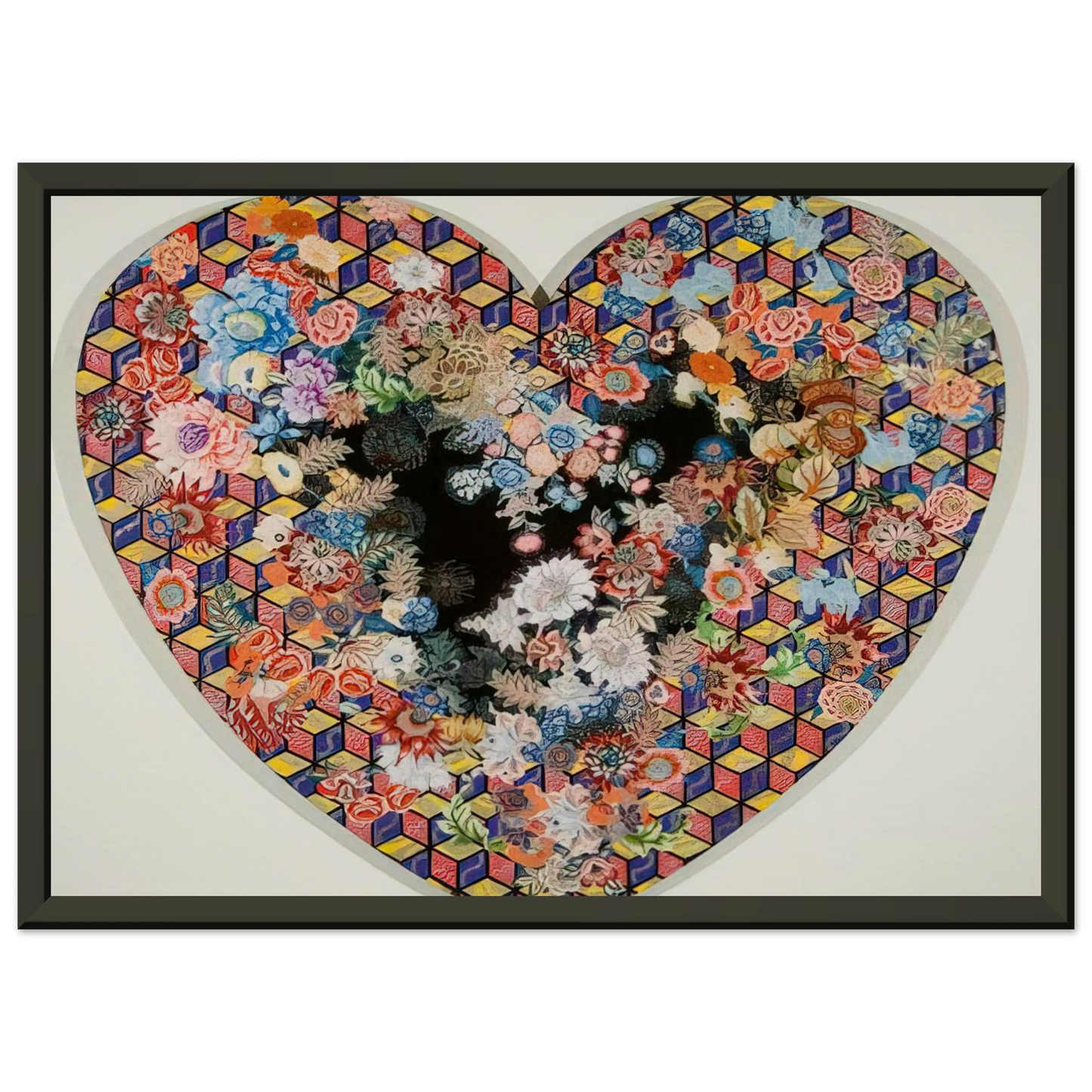 Miriam Schapiro Heartland 1985 Framed Art Print - Aluminum Frame - 70x100 cm / 28x40 inches