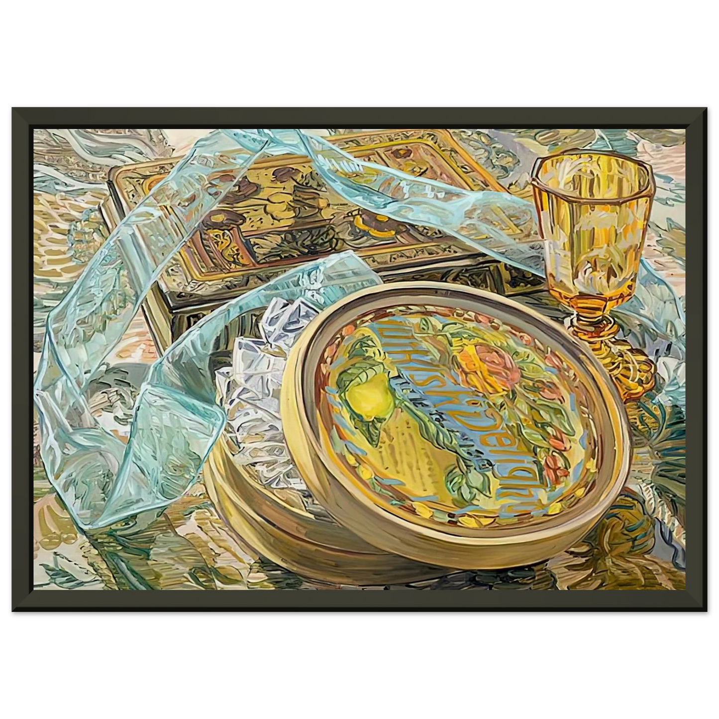 Janet Fish TURKISH DELIGHT 2003 Framed Art Print - Aluminum Frame - 60x80 cm / 24x32 inches