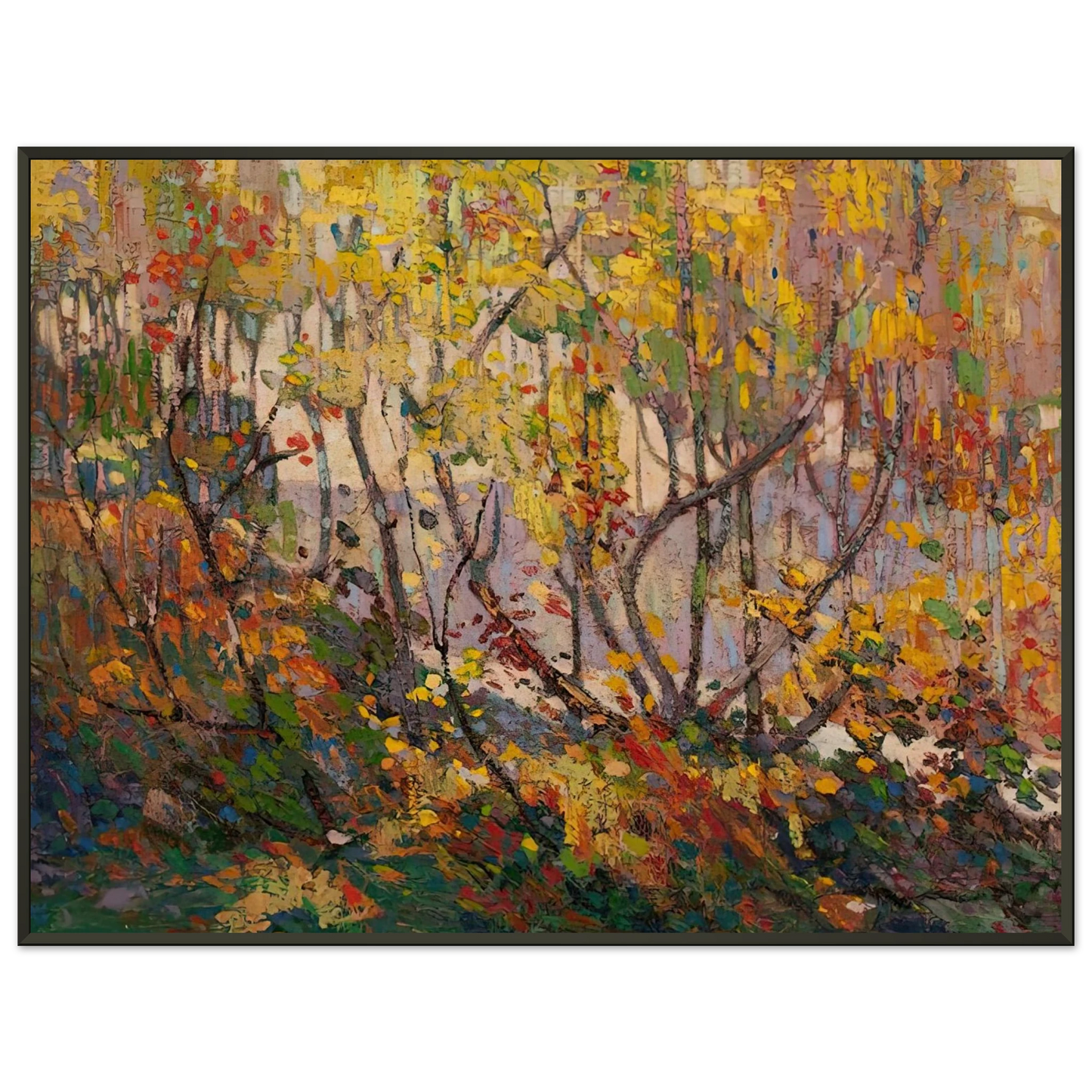 Tom Thomson OPULENT OCTOBER 1916 Framed Art Print - Aluminum Frame - 60x80 cm / 24x32 inches