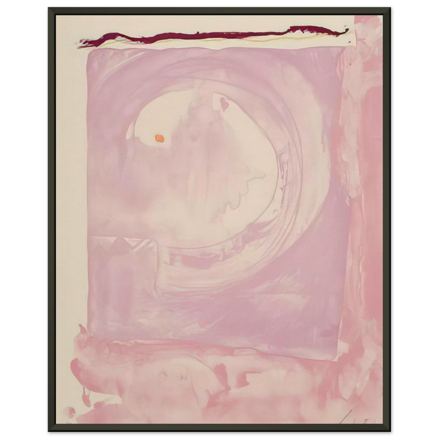 Helen Frankenthaler  Reflections IX  1995 Framed Art Print  - Aluminum Frame - 60x80 cm / 24x32 inches