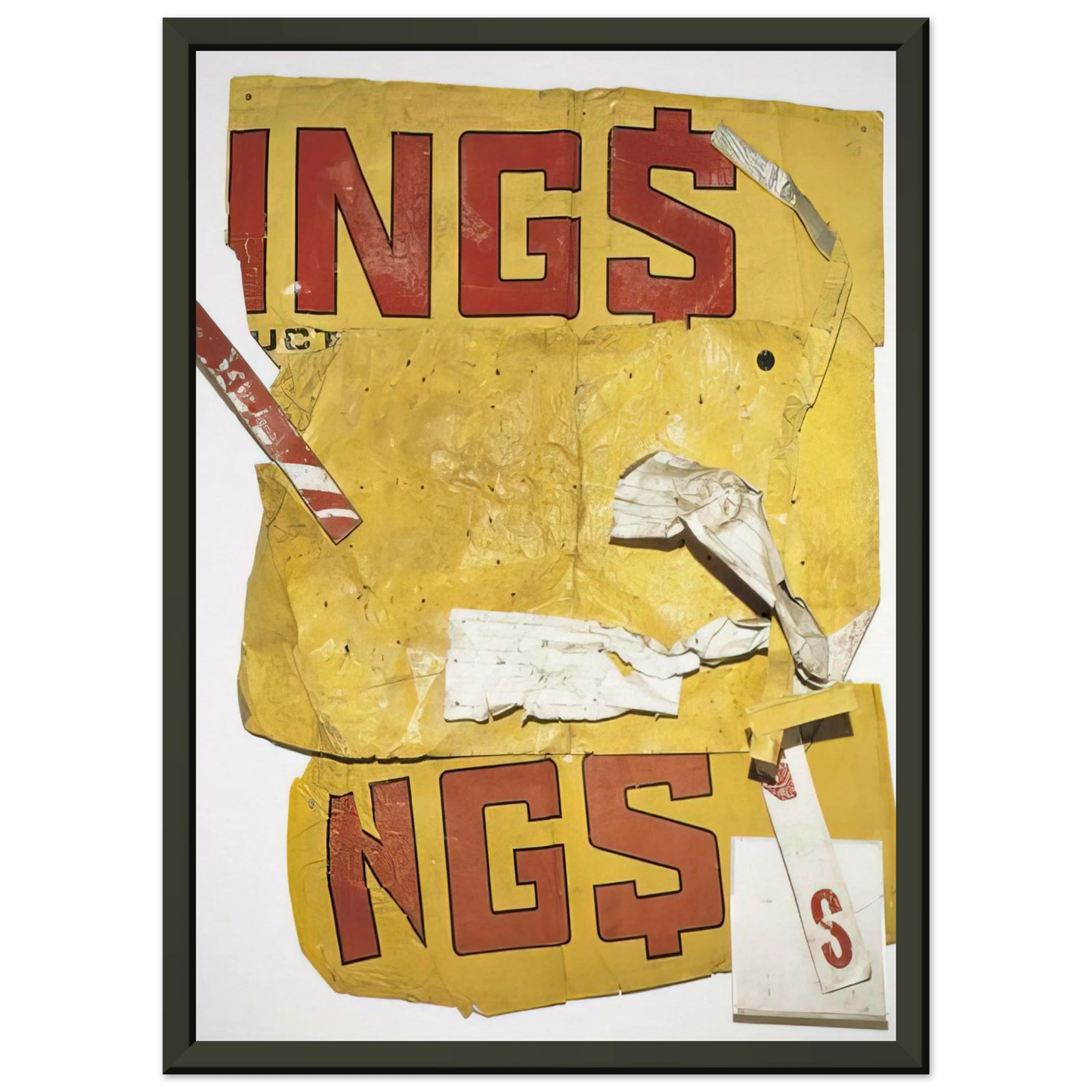 Robert Rauschenberg YELLOW MOBY GLUT 1986 Framed Art Print - Aluminum Frame - 70x100 cm / 28x40 inches