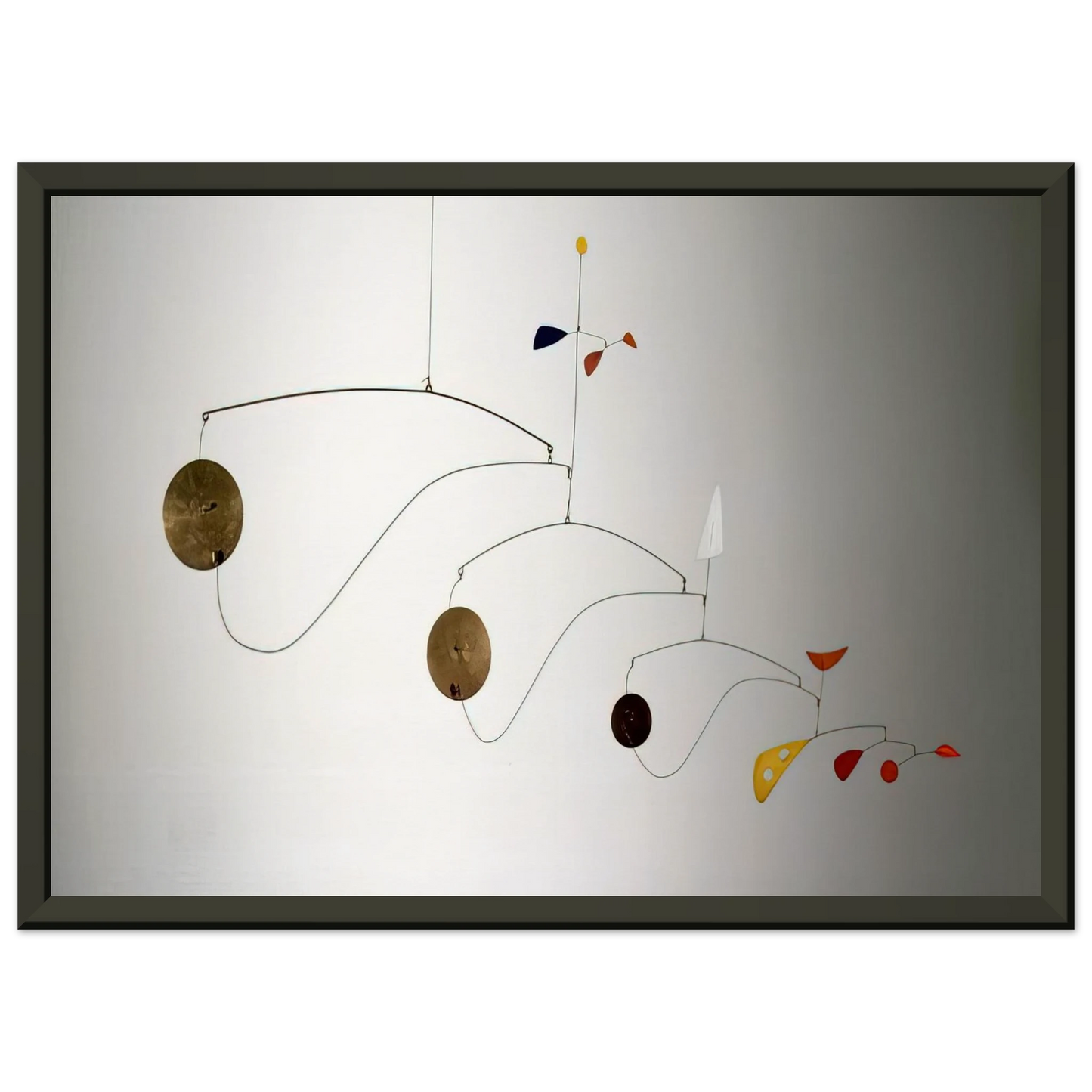 Alexander Calder TRIPLE GONG 1948 Framed Art Print - Aluminum Frame - 40x50 cm / 16x20 inches