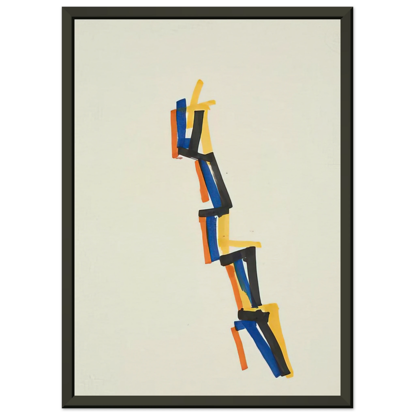 Charlotte Posenenske Striped Picture 1965 Framed Art Print - Aluminum Frame - 60x80 cm / 24x32 inches