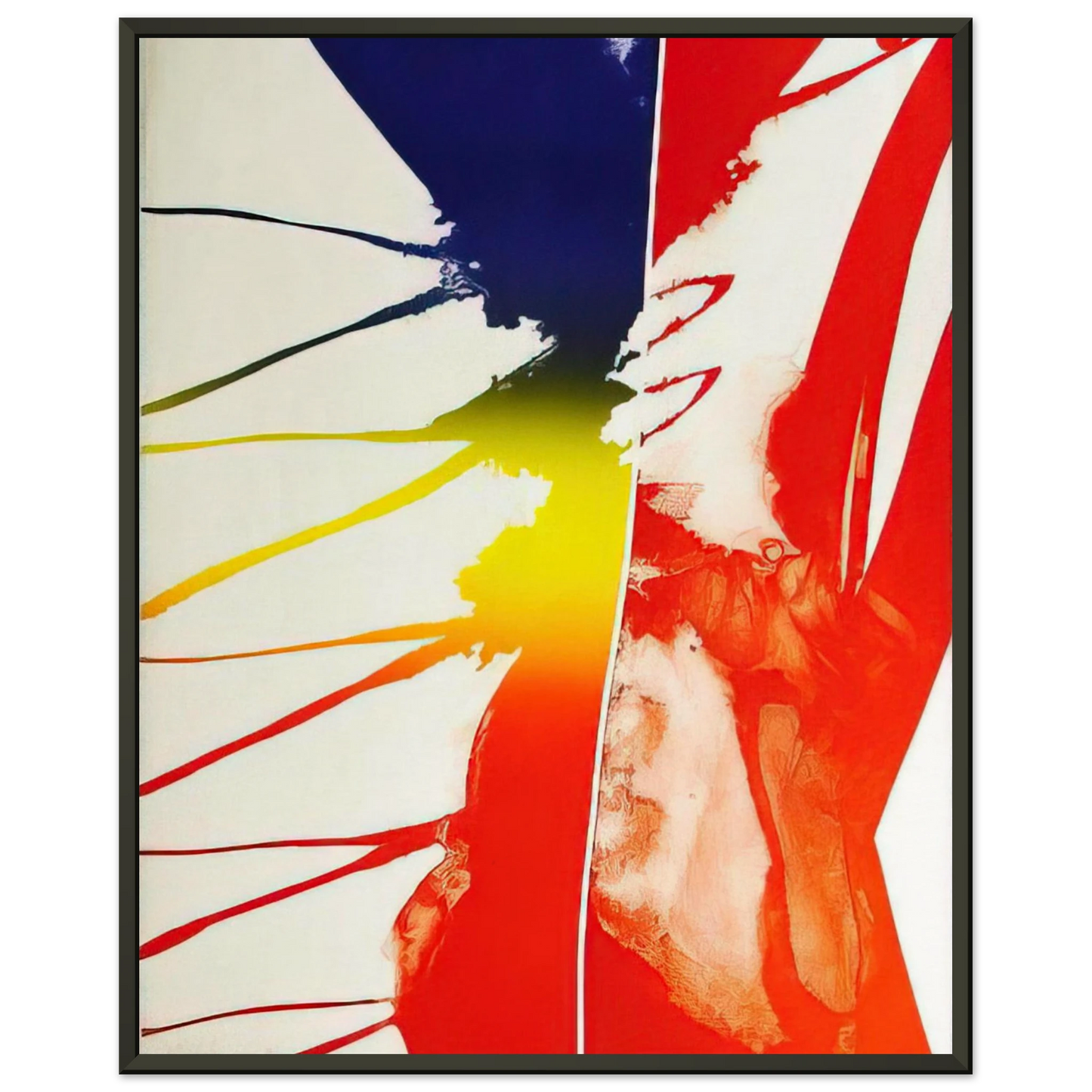 Paul Jenkins Continental Divide Framed Art Print - Aluminum Frame - 40x50 cm / 16x20 inches
