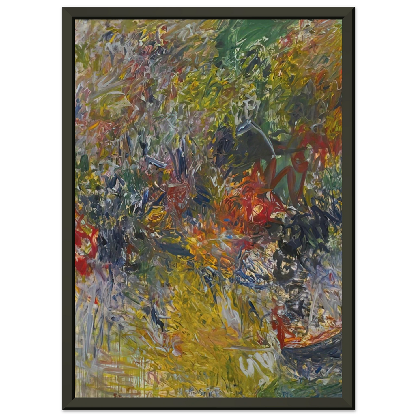 Milton Resnick ROSELAND 1959 Framed Art Print - Aluminum Frame - 60x80 cm / 24x32 inches
