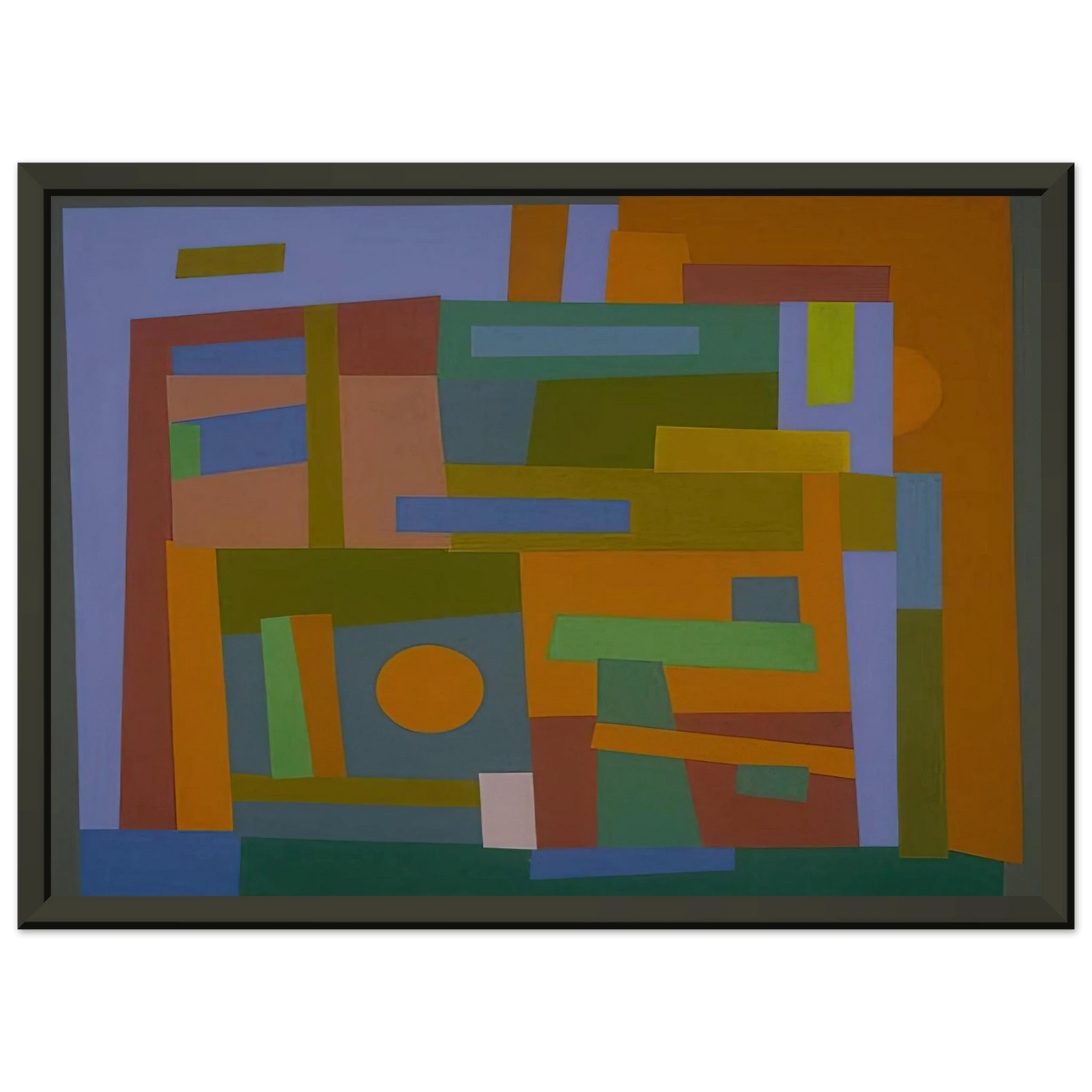 Ad Reinhardt Number 30 1938 Framed Art Print - Aluminum Frame - 40x50 cm / 16x20 inches