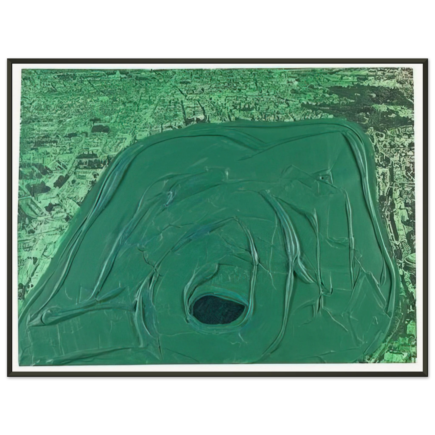 Dieter Roth Postcard Hyde Park 1969 Framed Art Print - Aluminum Frame - 70x100 cm / 28x40 inches