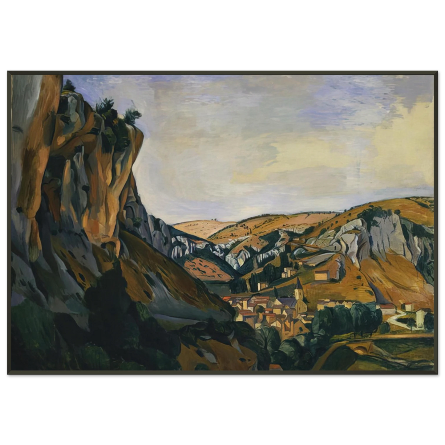 Andre Derain VALLEY OF THE LOT AT VERS 1912 Framed Art Print - Aluminum Frame - 21x29.7 cm / 8x12"