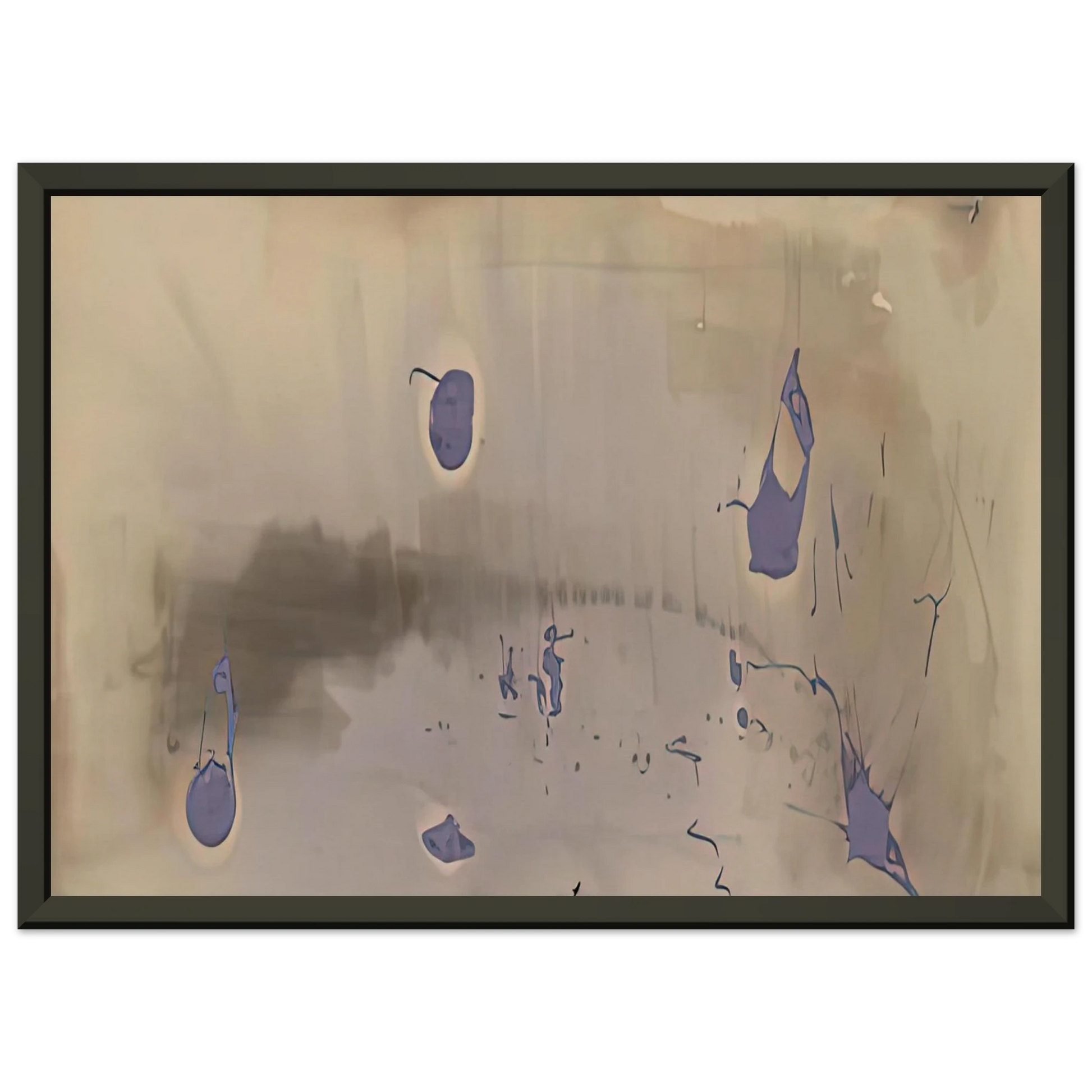 Helen Frankenthaler  Sacrifice Decision 1981 Framed Art Print  - Aluminum Frame - 60x80 cm / 24x32 inches