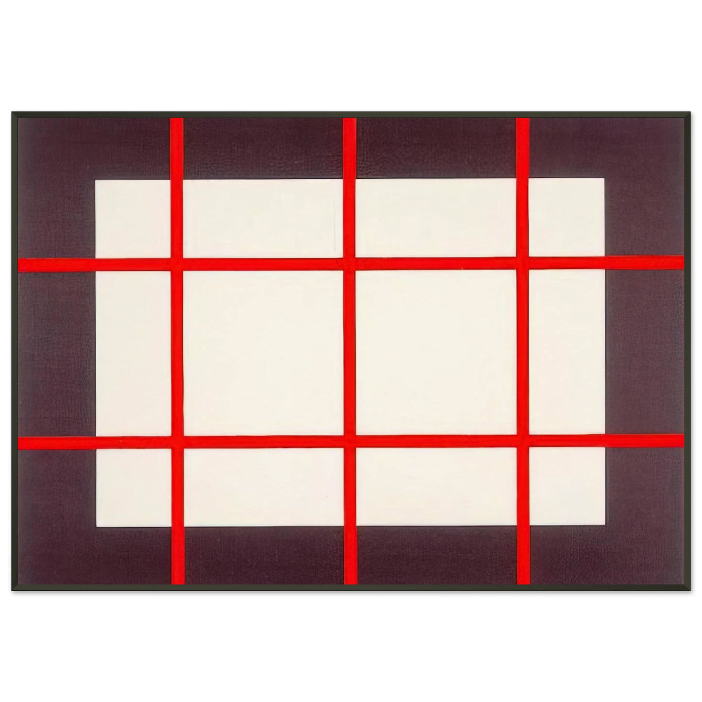 Donald Judd Untitled from Artists Against Torture Portfolio 1993 Framed Art Print - Aluminum Frame - 21x29.7 cm / 8x12"