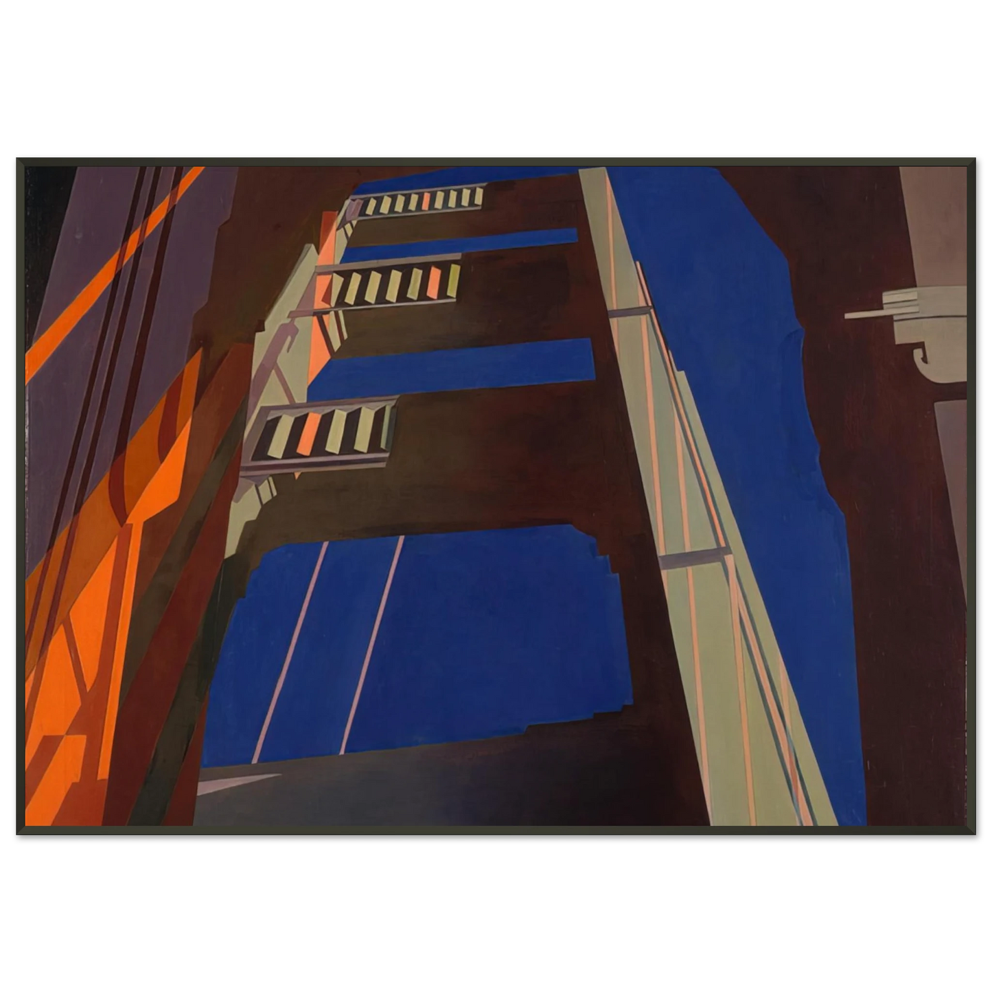 Charles Sheeler Golden Gate 1955 Framed Art Print - Aluminum Frame - 21x29.7 cm / 8x12"
