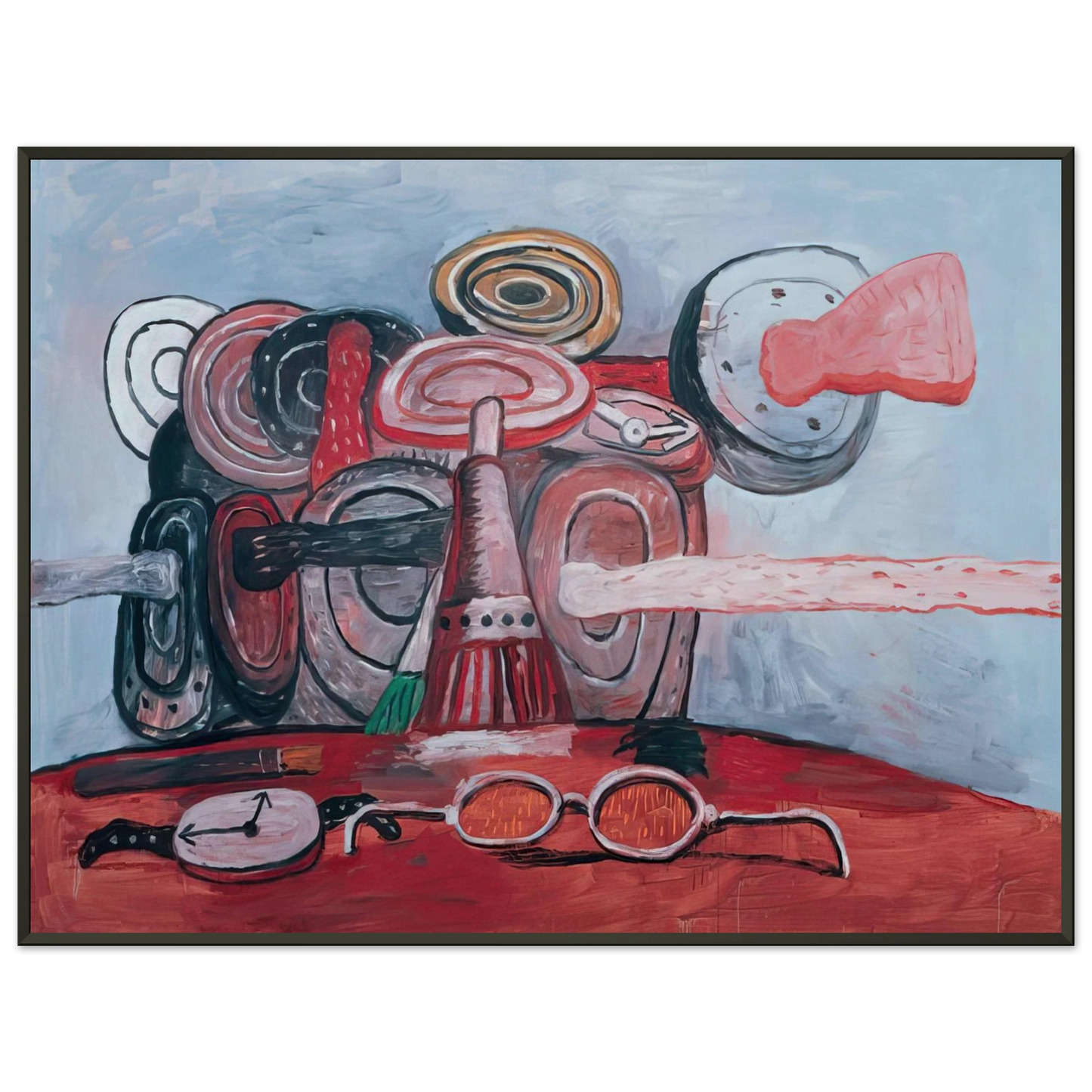 Philip Guston AS IT GOES Framed Art Print - Aluminum Frame - 70x100 cm / 28x40 inches