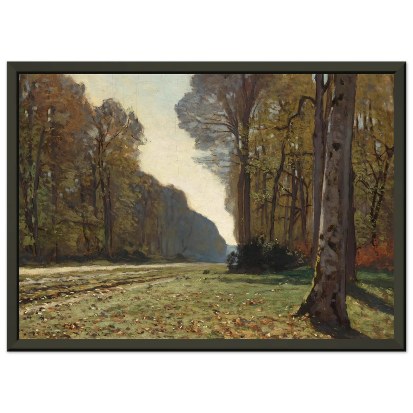 claude monet  The Pave de Chailly Framed Art Print  - Aluminum Frame - 60x80 cm / 24x32 inches