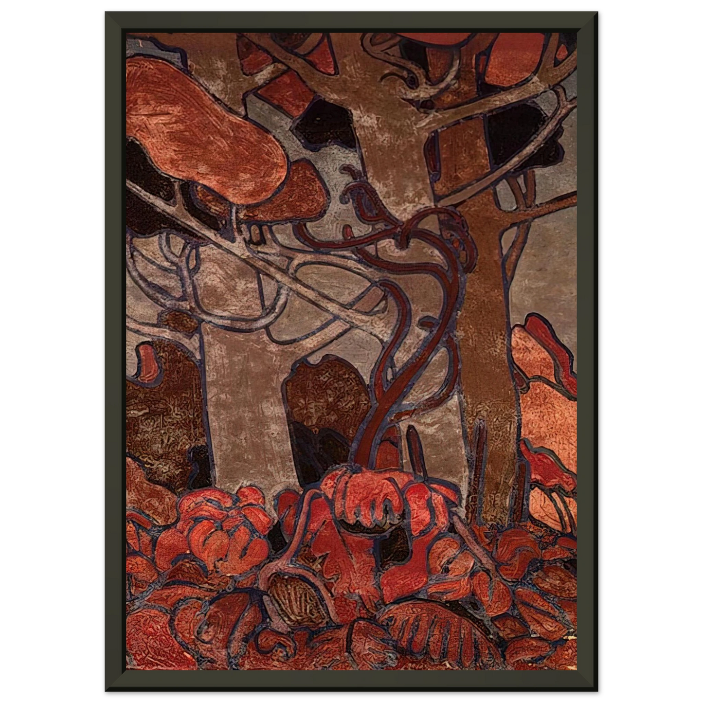 Tom Thomson FOREST UNDERGROWTH I 1916 Framed Art Print - Aluminum Frame - 70x100 cm / 28x40 inches