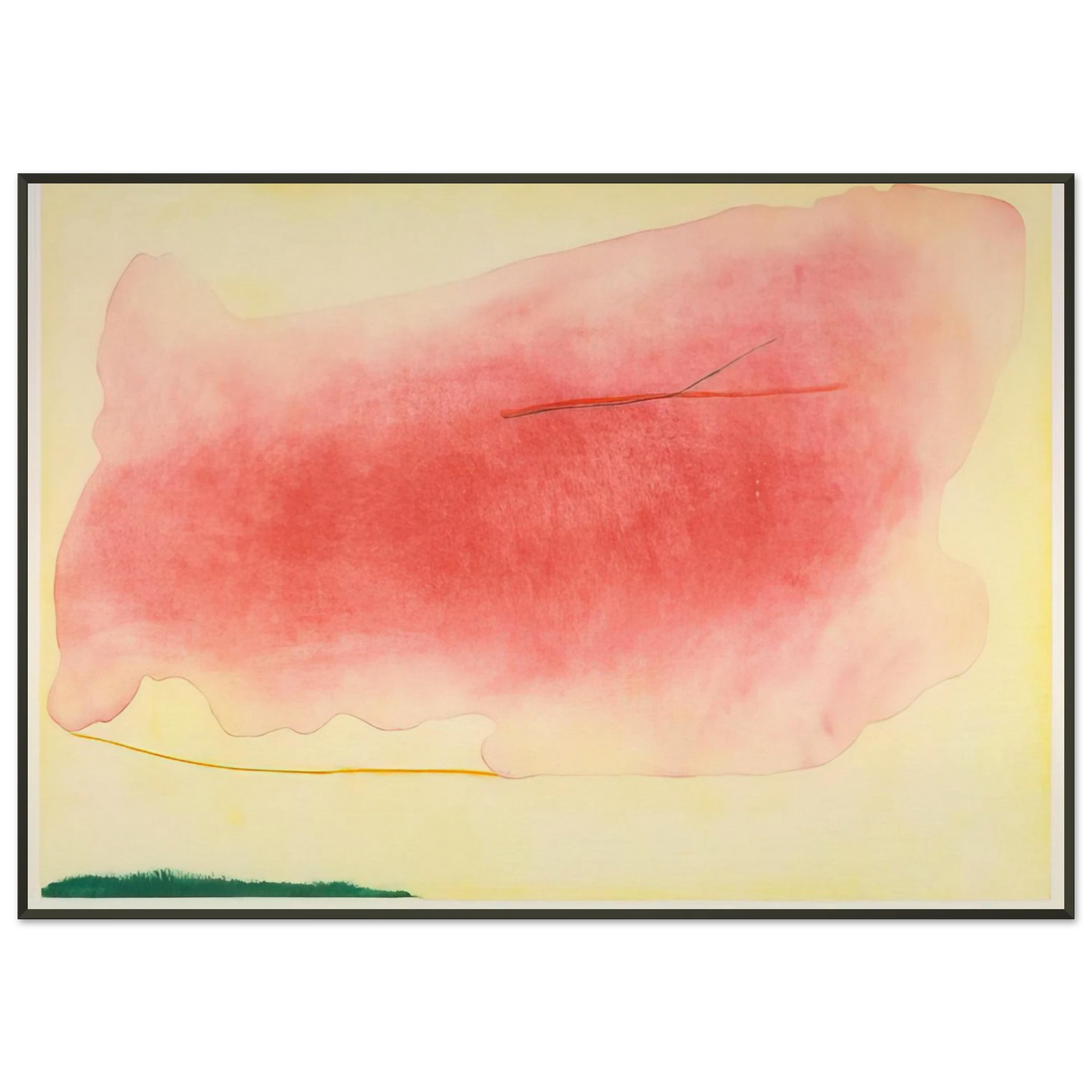 Helen Frankenthaler  Nepenthe  1972 Framed Art Print  - Aluminum Frame - 21x29.7 cm / 8x12"