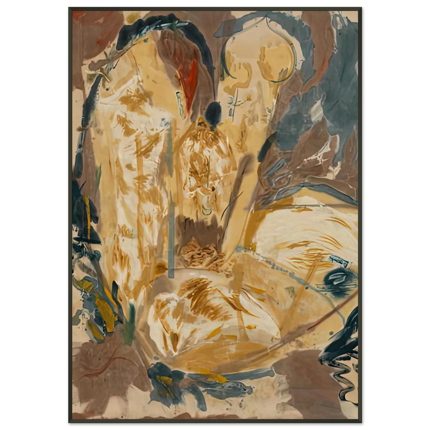 Helen Frankenthaler  Giralda 1956 Framed Art Print  - Aluminum Frame - 21x29.7 cm / 8x12"