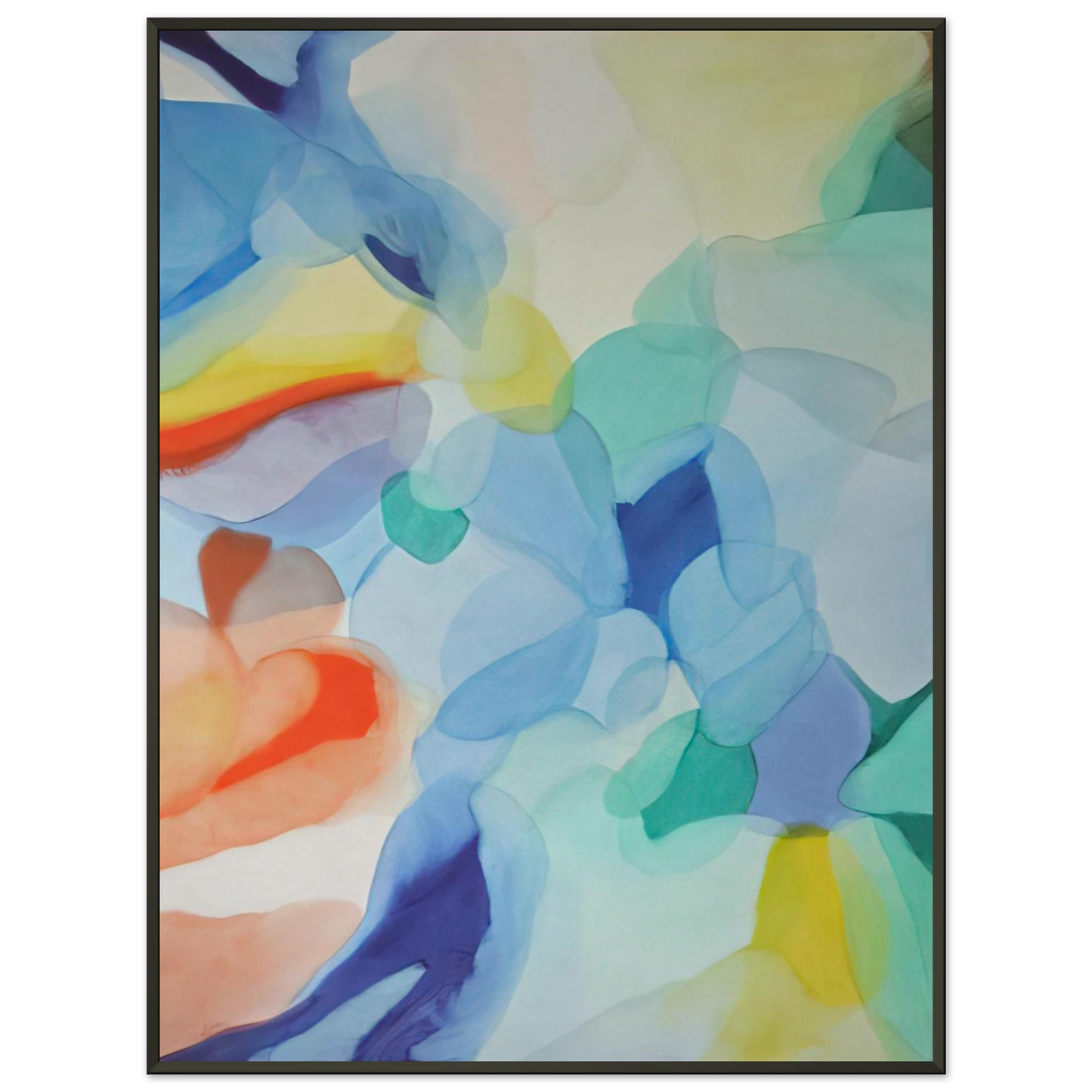 Alice Baber The Light in the Depths Framed Art Print - Aluminum Frame - 40x50 cm / 16x20 inches