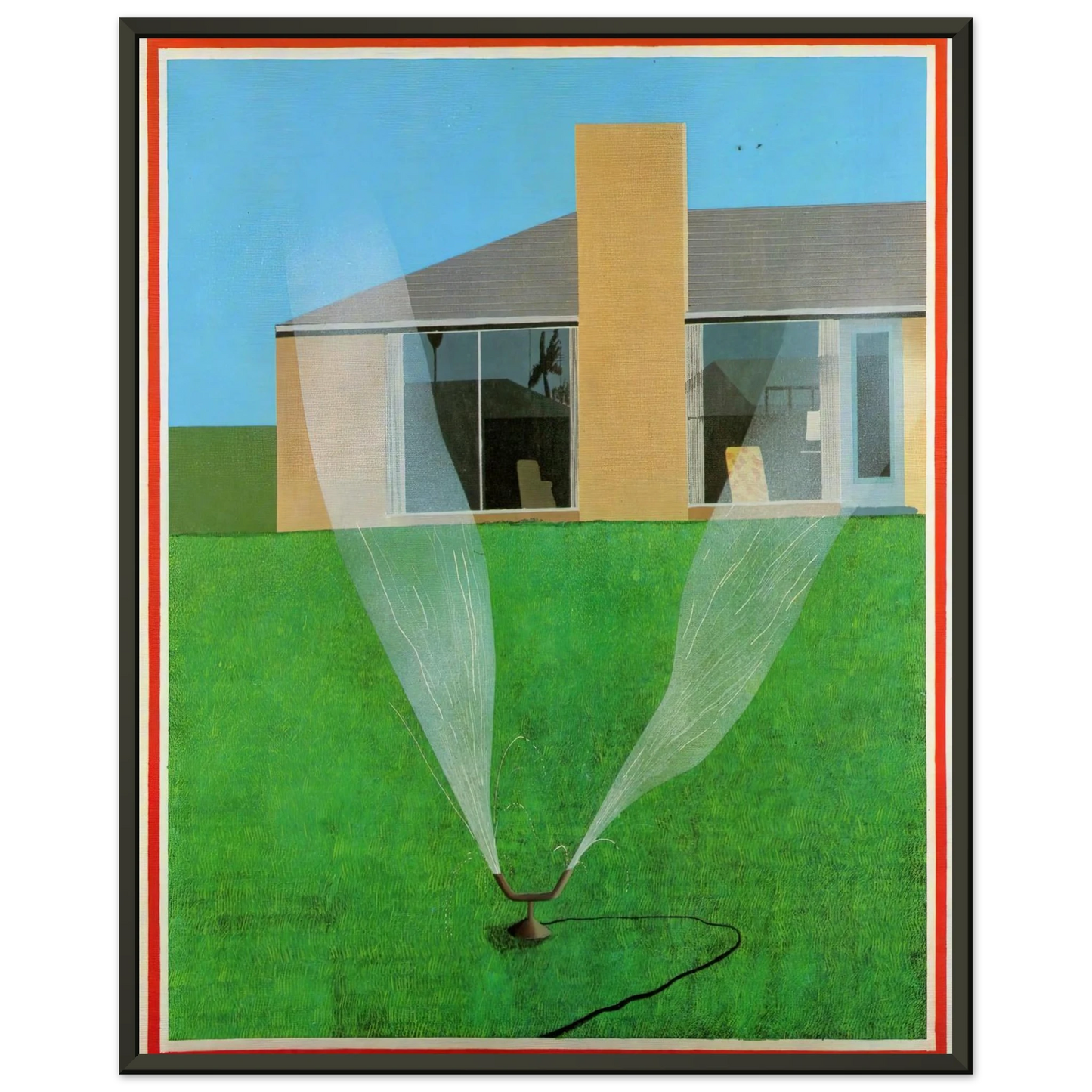 David Hockney David Hockney Framed Art Print - Aluminum Frame - 40x50 cm / 16x20 inches