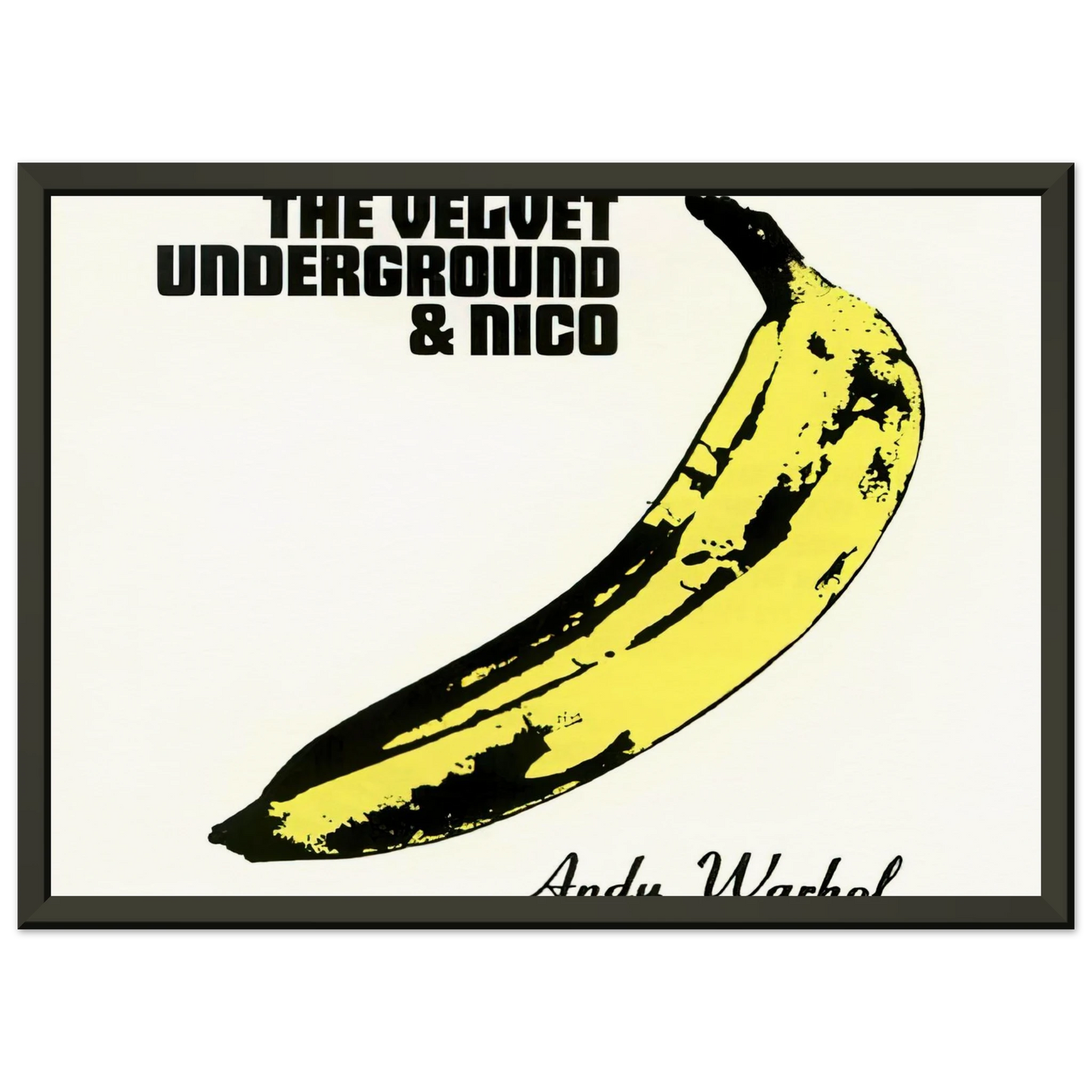 Andy Warhol Velvet Underground Nico Framed Art Print - Aluminum Frame - 60x80 cm / 24x32 inches