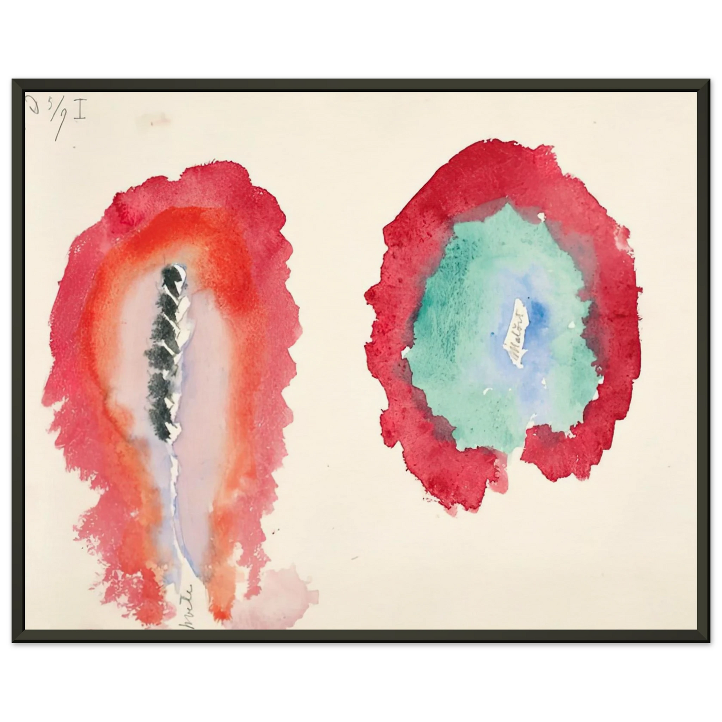 Hilma af Klint WHEAT AND WORMWOOD 1922 Framed Art Print - Aluminum Frame - 70x100 cm / 28x40 inches
