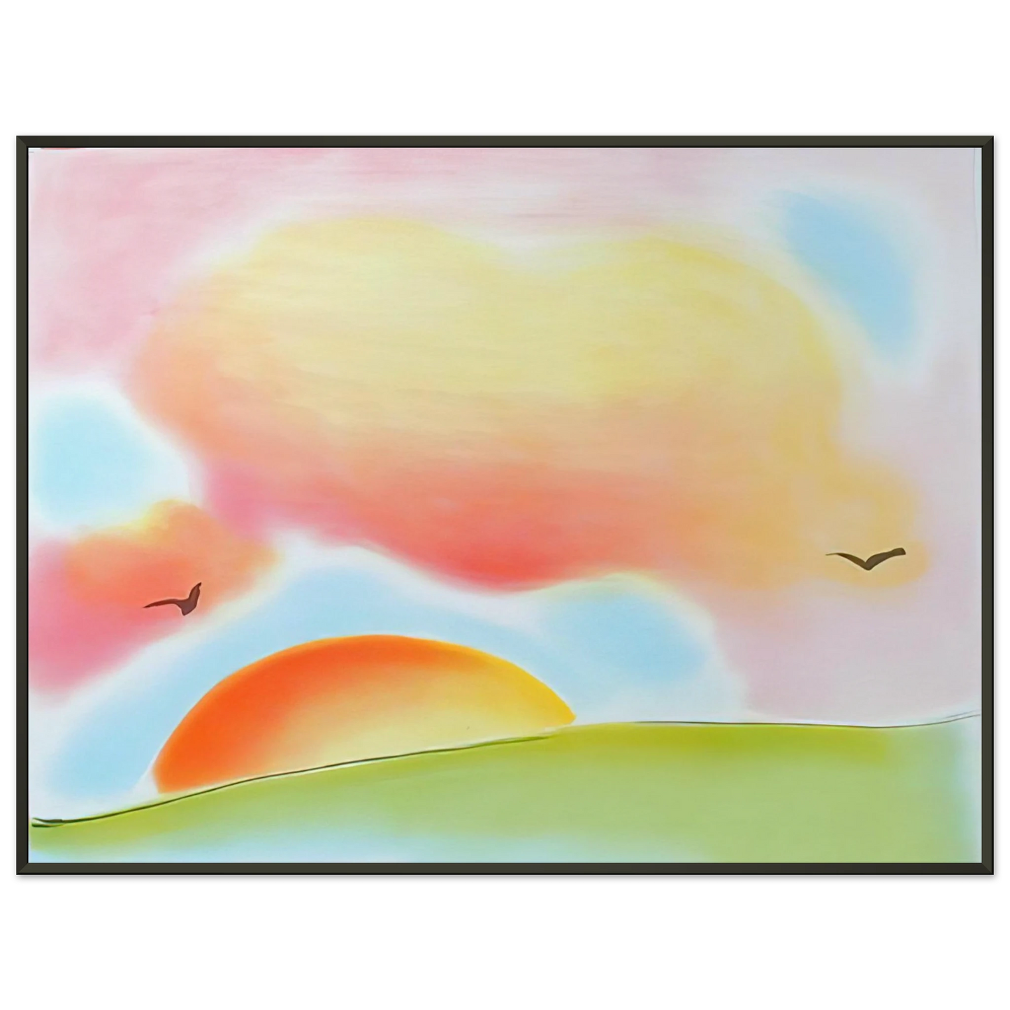 Peter Max FREEDOM 1980 Framed Art Print - Aluminum Frame - 40x50 cm / 16x20 inches