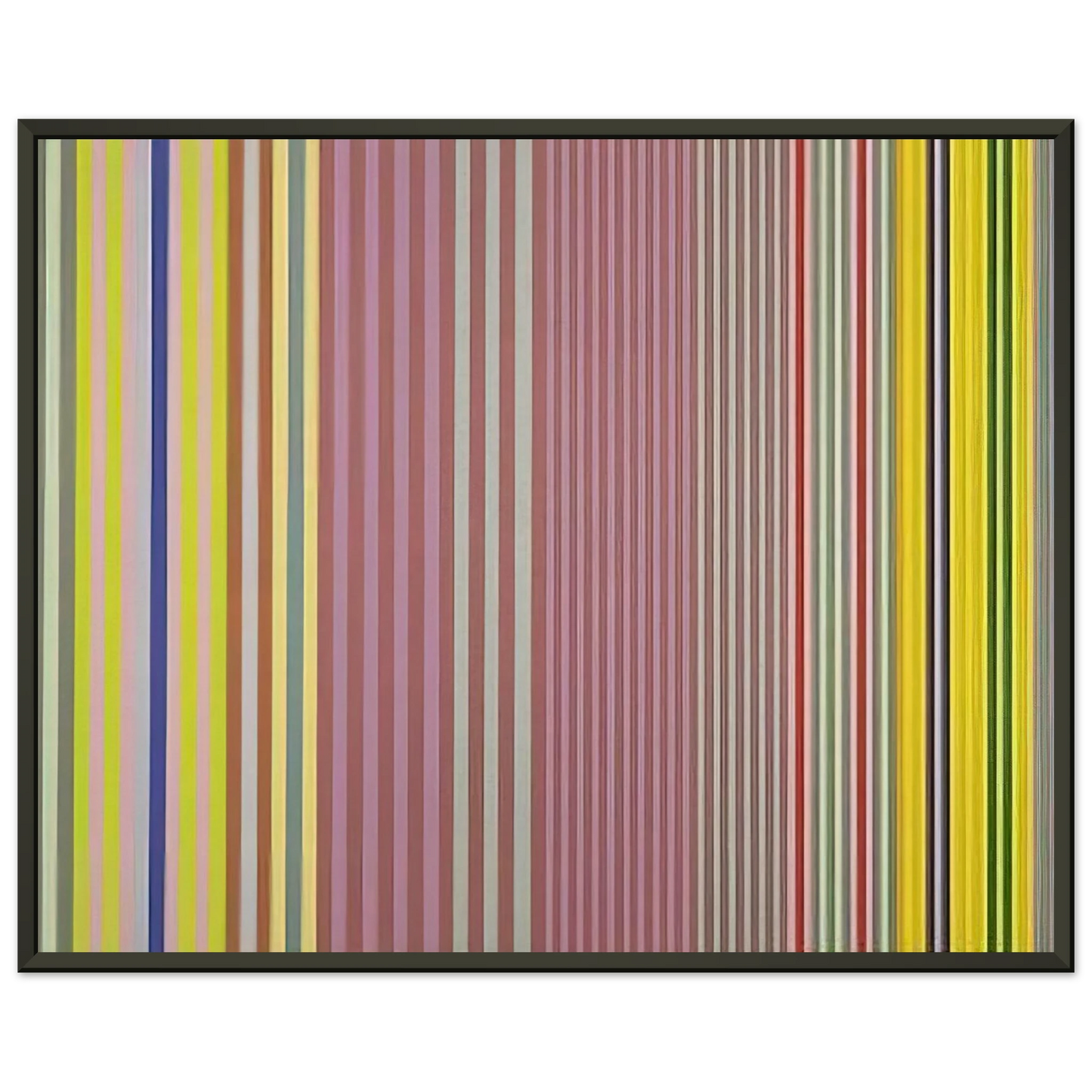 Gene Davis  Halifax  1969 Framed Art Print  - Aluminum Frame - 40x50 cm / 16x20 inches