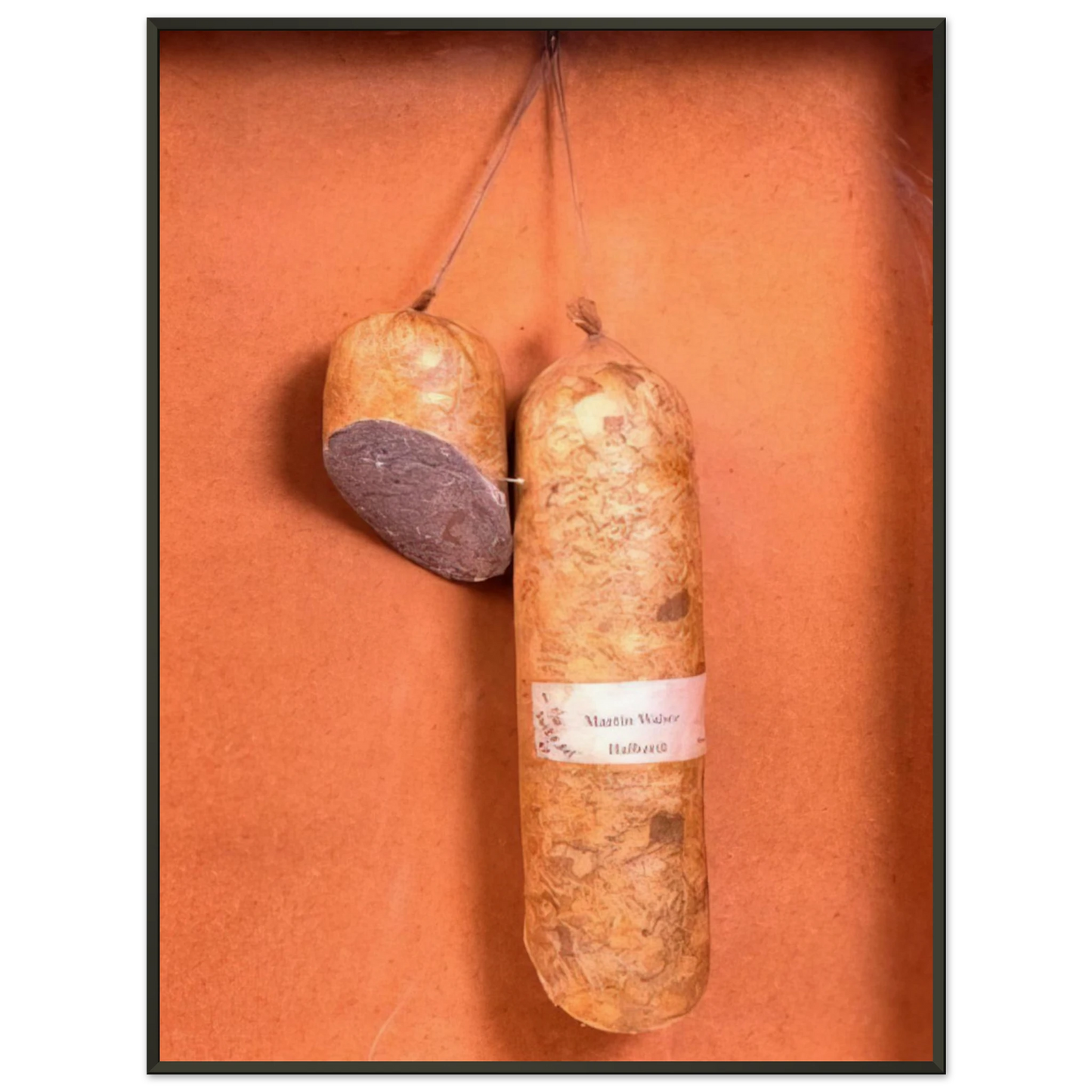 Dieter Roth Literature Sausage 1974 Framed Art Print - Aluminum Frame - 70x100 cm / 28x40 inches
