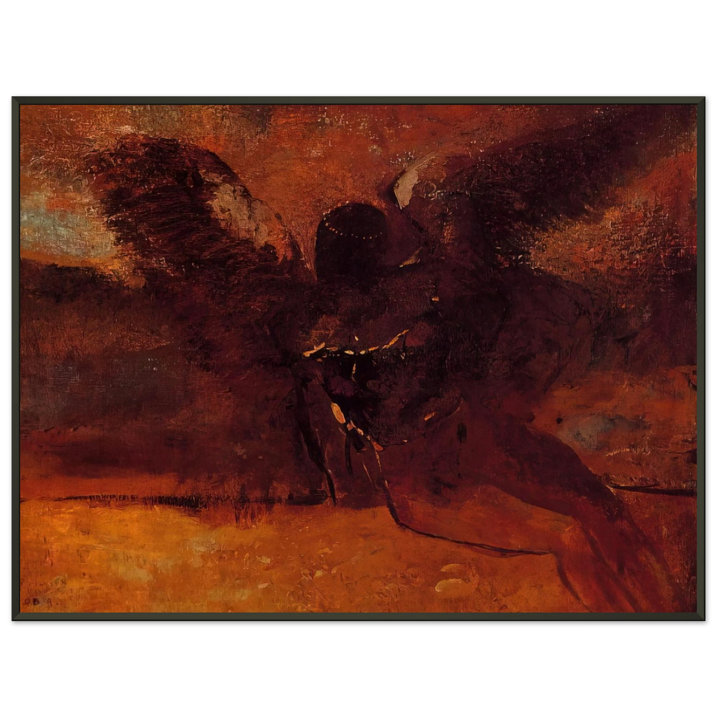 Pablo Picasso  The Fall of Icarus  1958 Framed Art Print  - Aluminum Frame - 70x100 cm / 28x40 inches