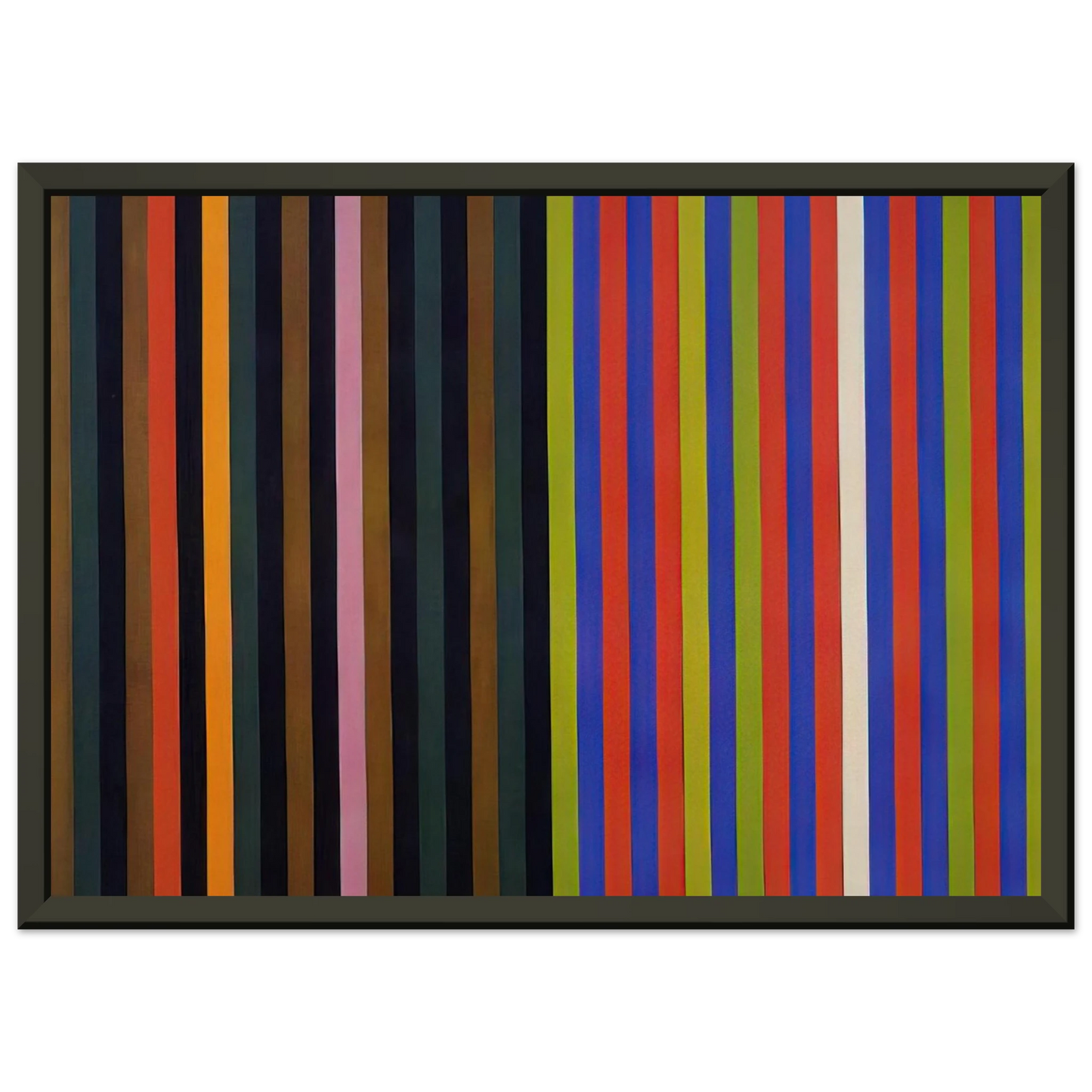 Gene Davis Yankee Doodle 1966 Framed Art Print - Aluminum Frame - 70x100 cm / 28x40 inches